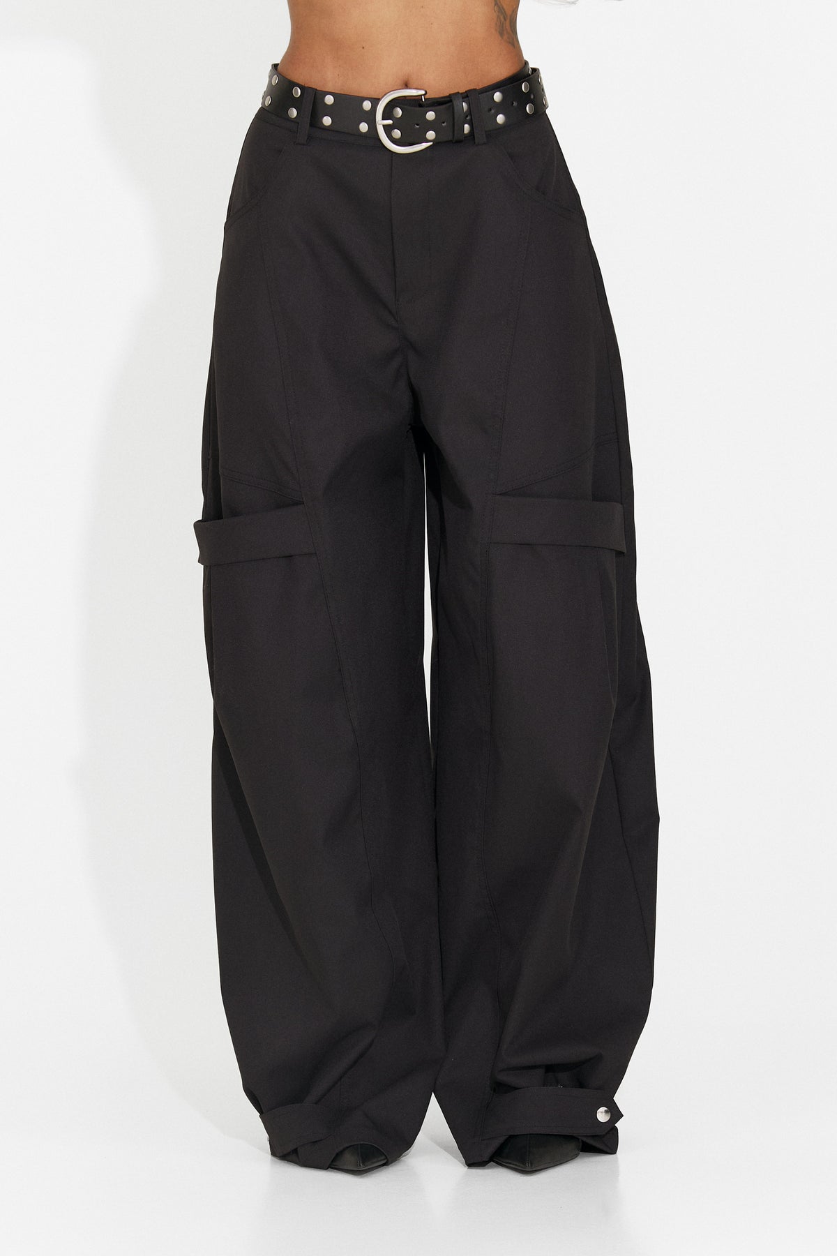 Pantaloni dama casual negri Orary Bogas