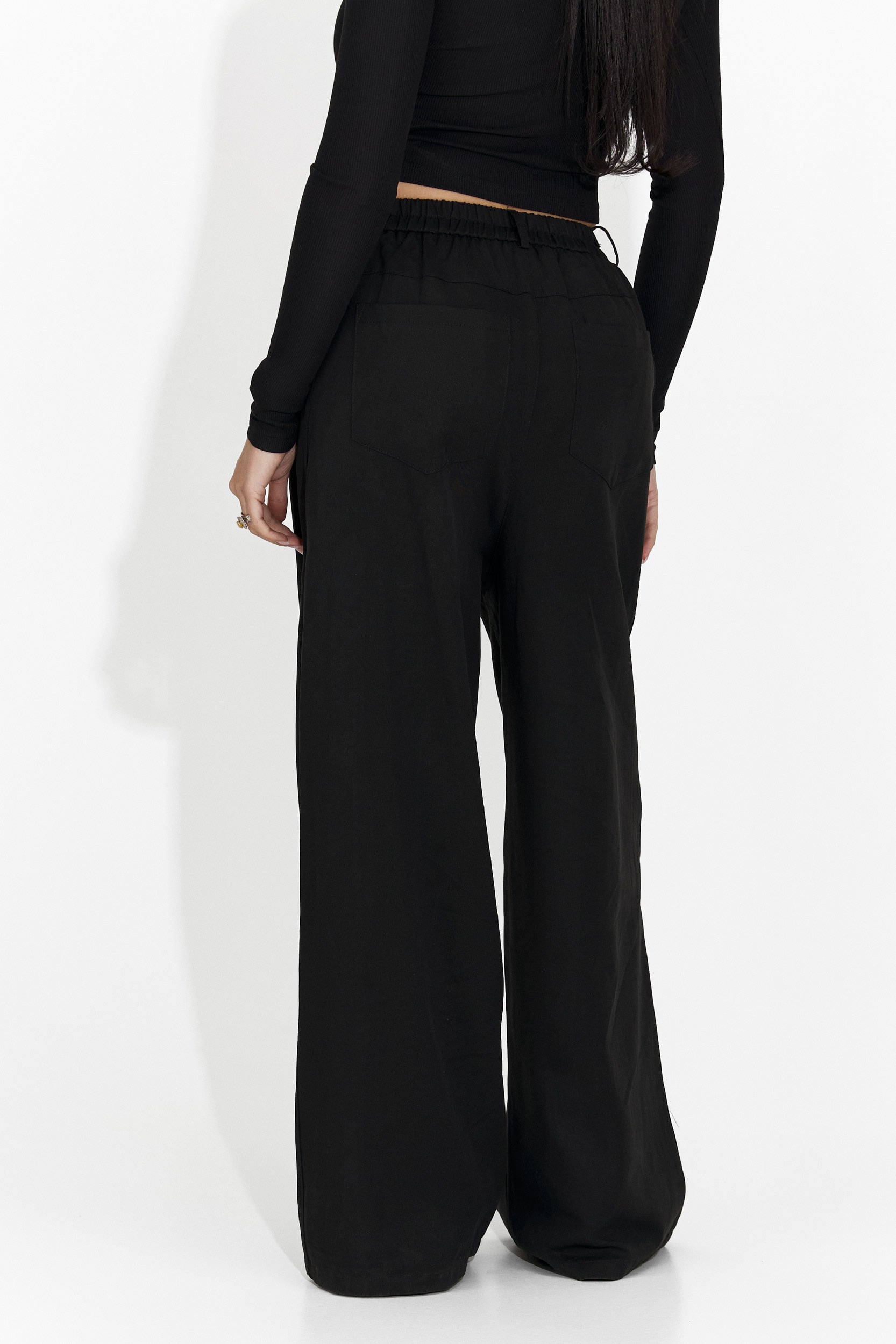 Irsaia Bogas Casualna Czarna Bluzka dla Kobiet