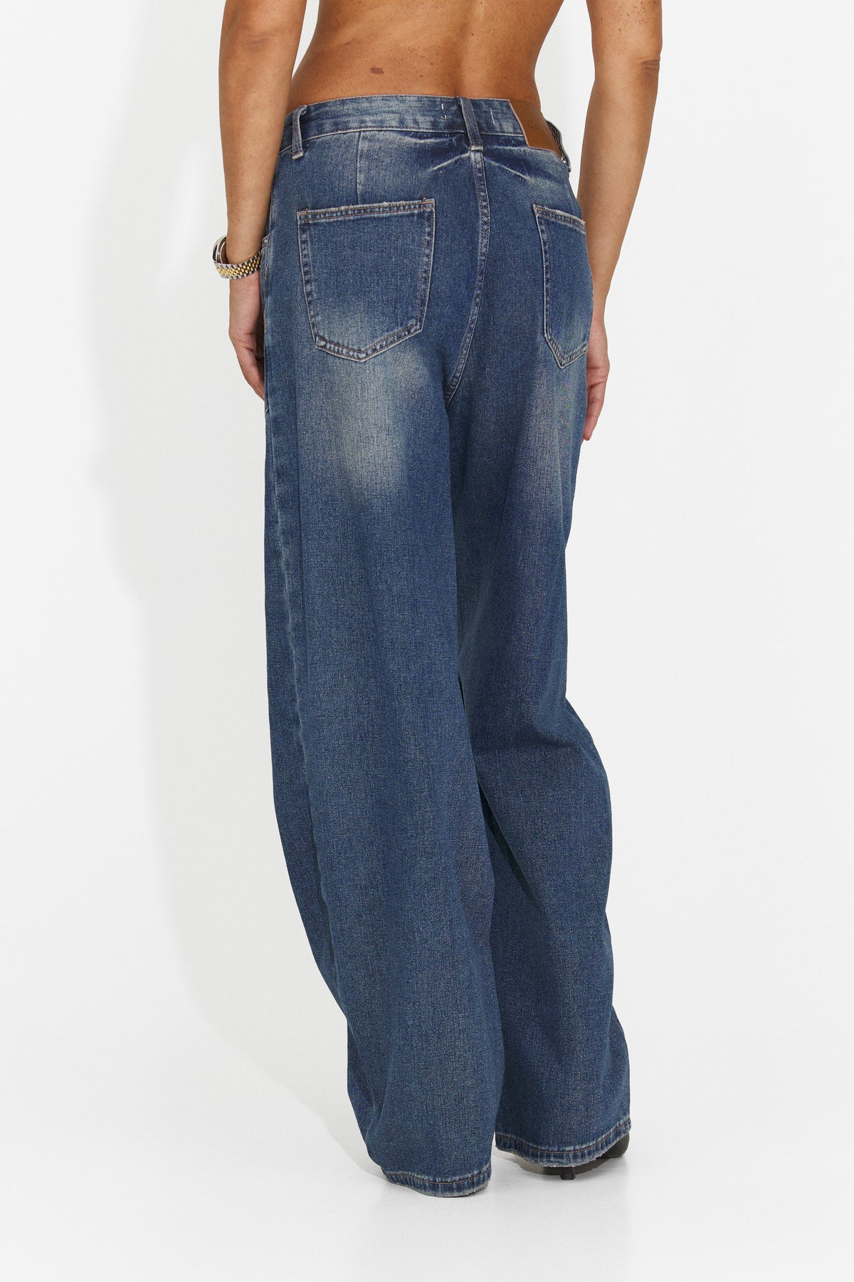Blugi casual albastri Karomieza Bogas