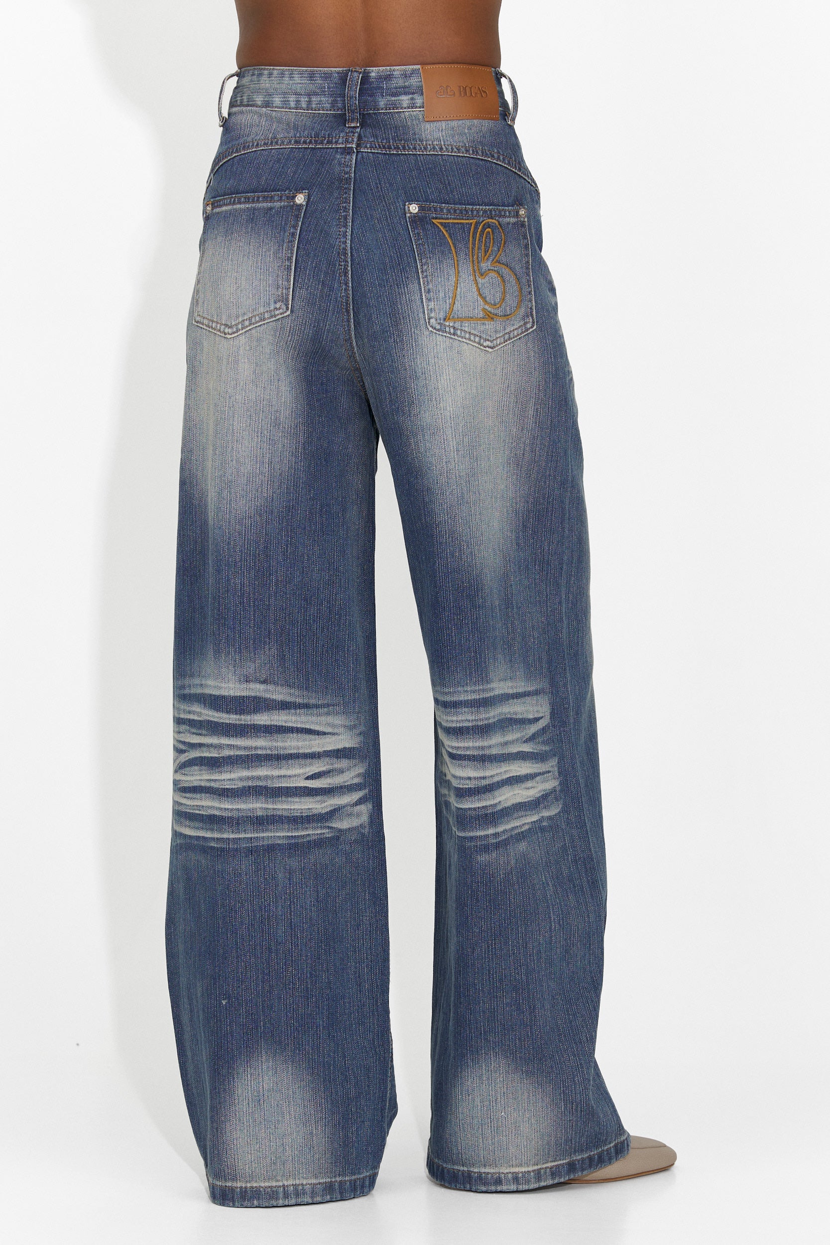 Nieformalne niebieskie jeansy dla kobiet Aretha Bogas