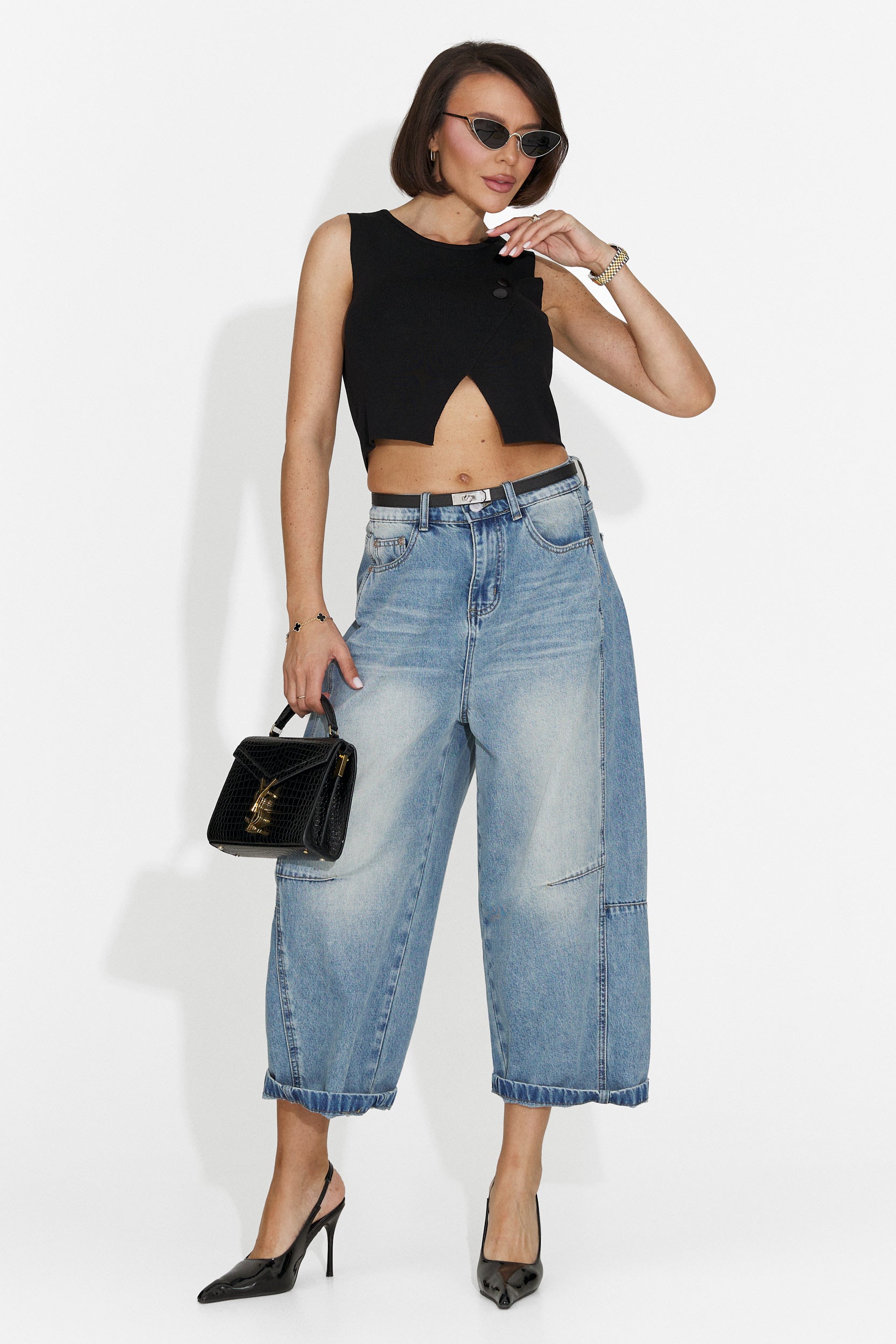Blugi dama casual albastri Felipa Bogas