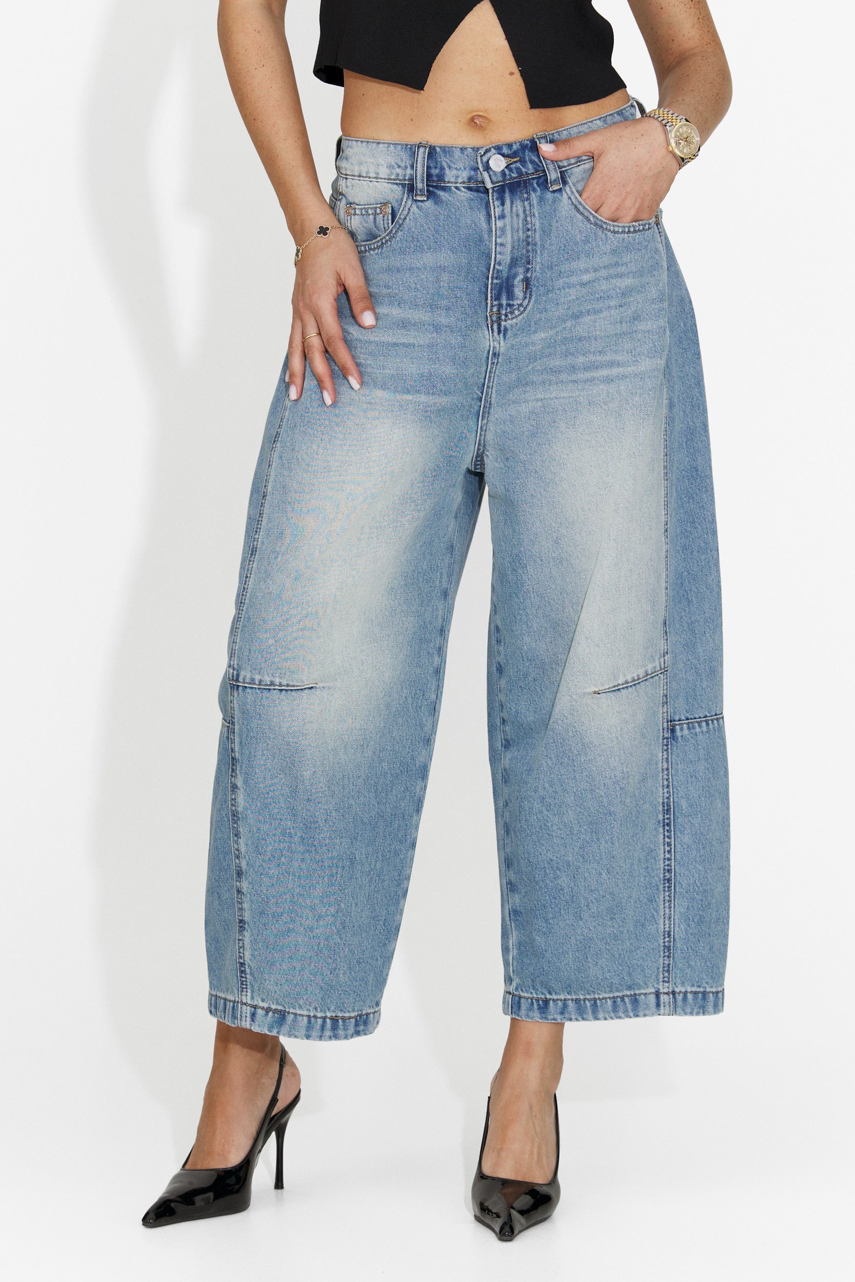 Blugi dama casual albastri Felipa Bogas