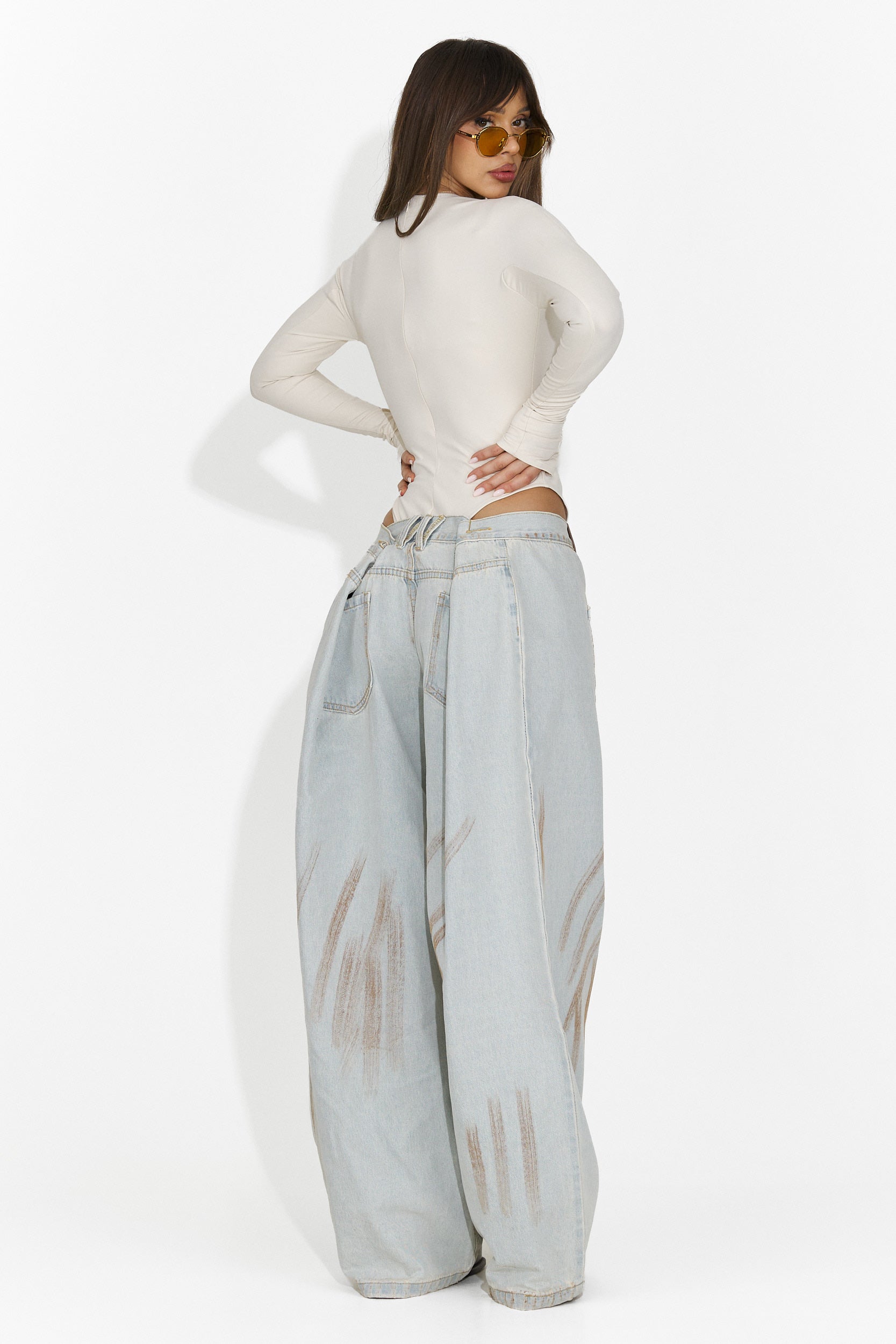 Blugi dama casual bleu Taby Bogas