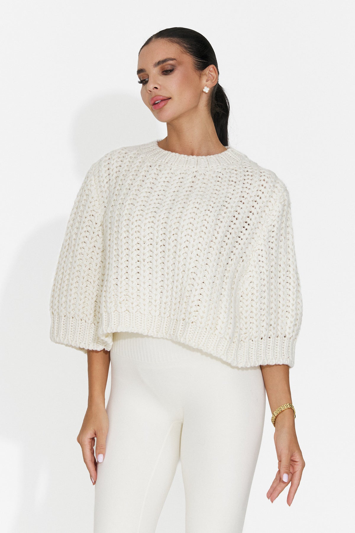 Bluza casual alba Fluceyra Bogas