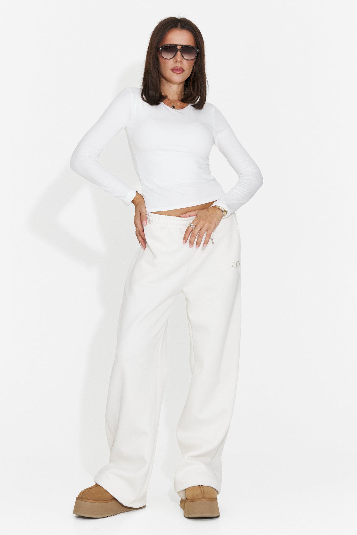 Bluza casual alba Genuelia Bogas