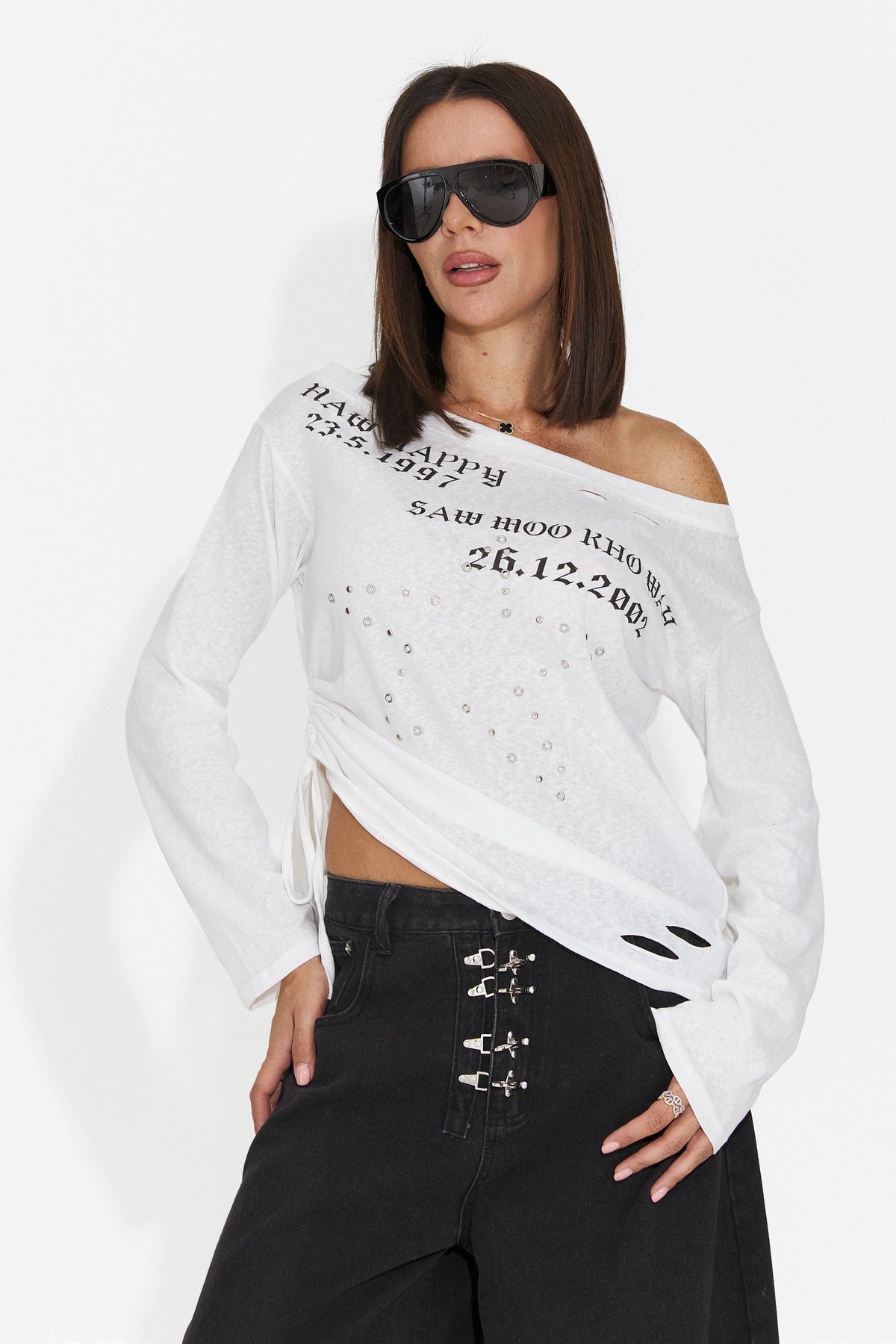 Bluza casual alba Hosioesia Bogas