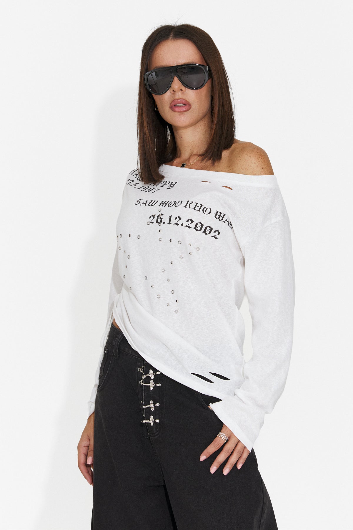 Bluza casual alba Hosioesia Bogas