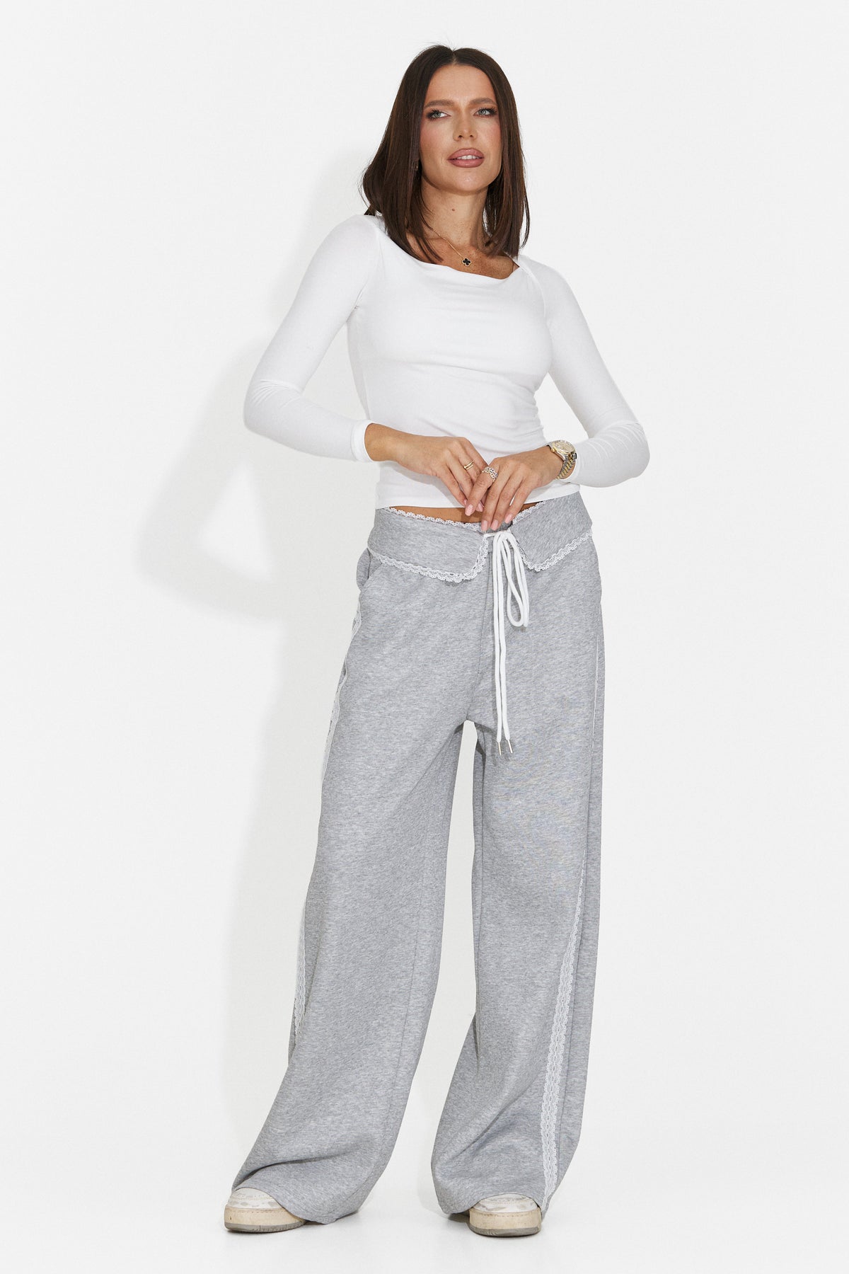 Bluza casual alba Hyznira Bogas