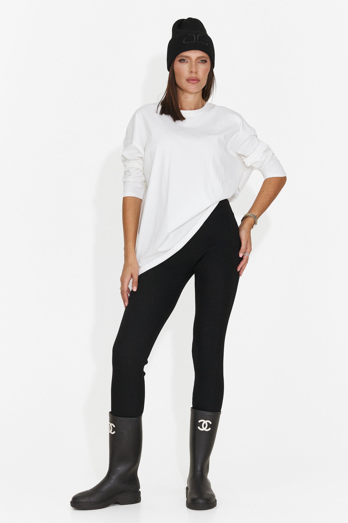 Bluza casual alba Punaoina Bogas