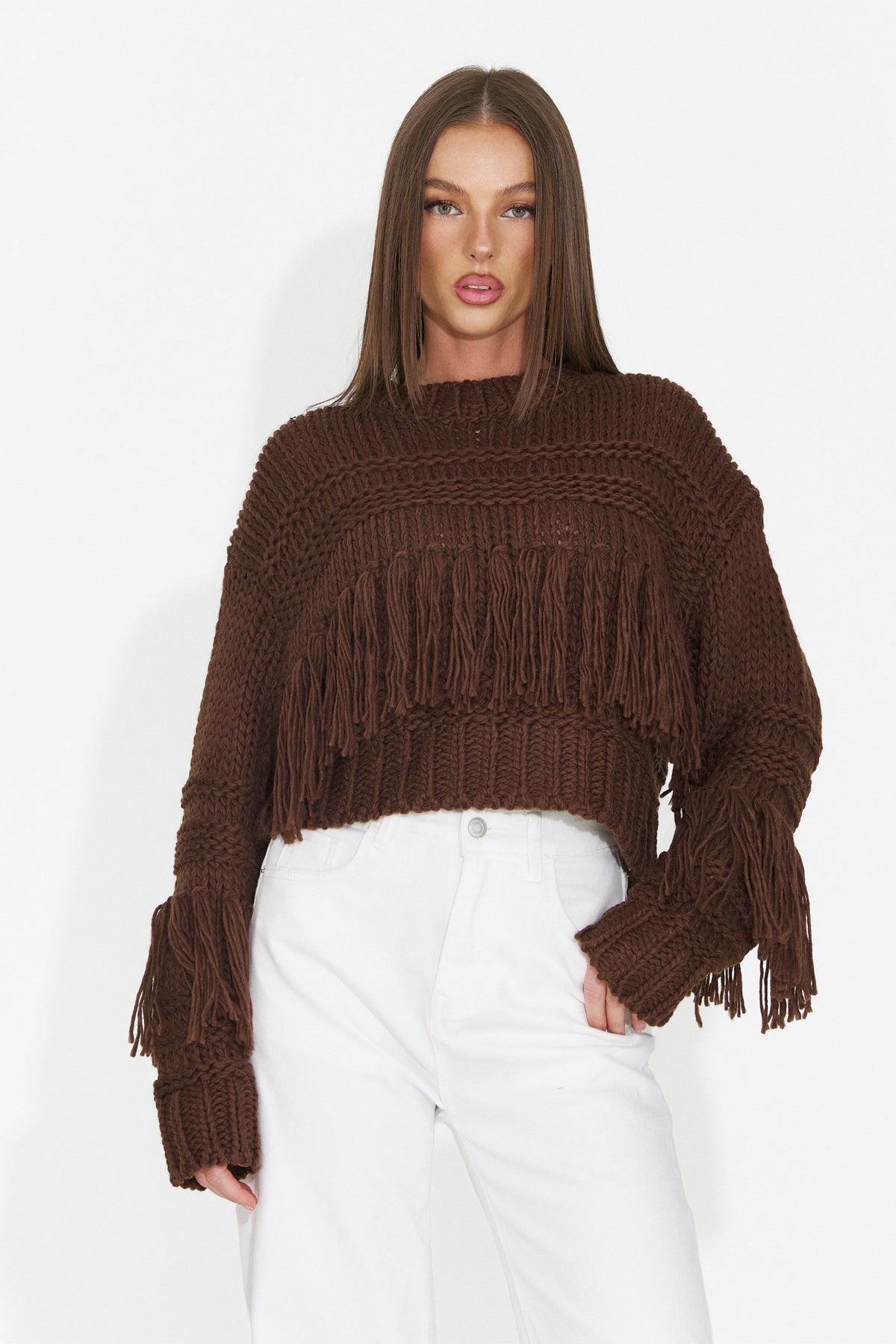 Bluza casual maro Doleavia Bogas