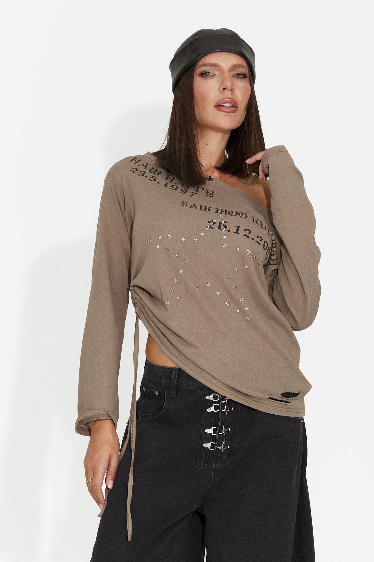 Bluza casual maro Hosioesia Bogas
