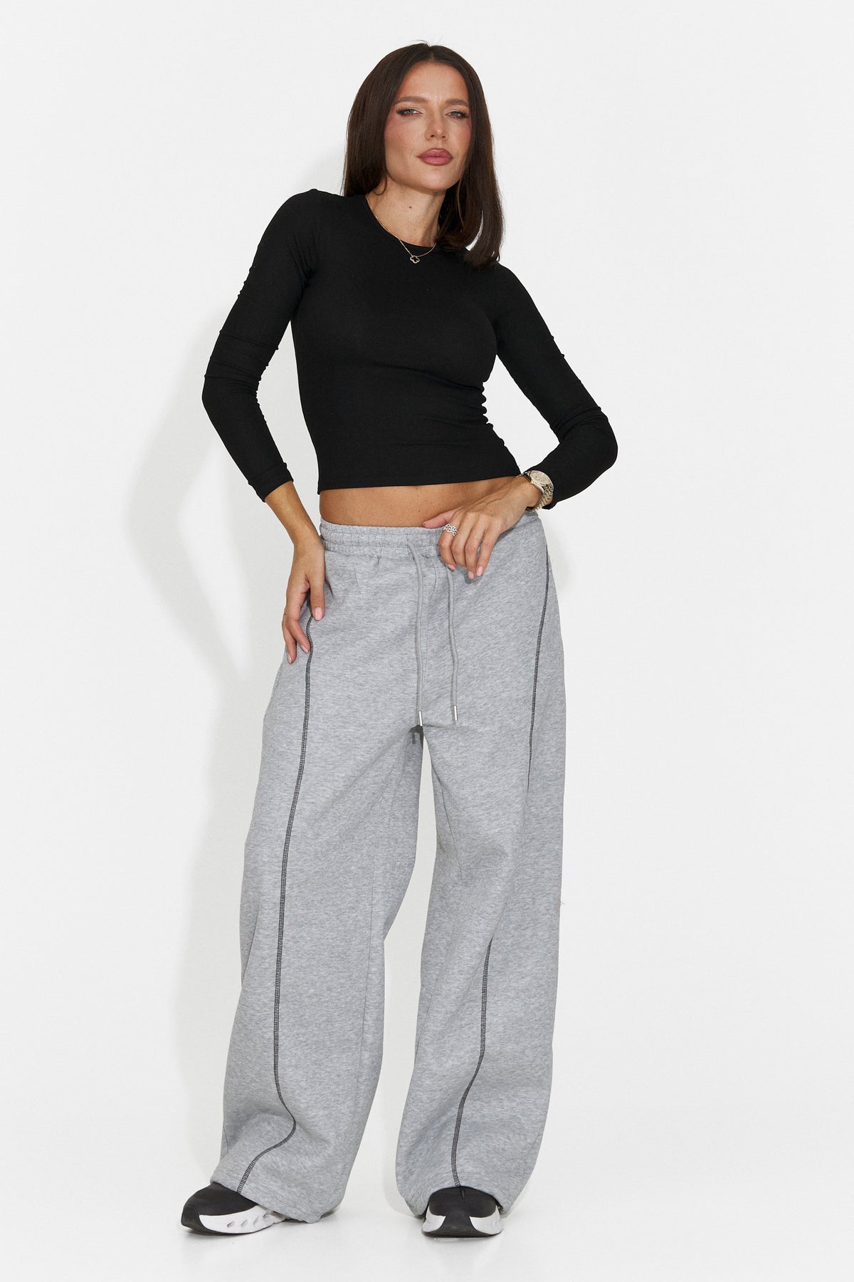 Bluza casual neagra Jydaora Bogas