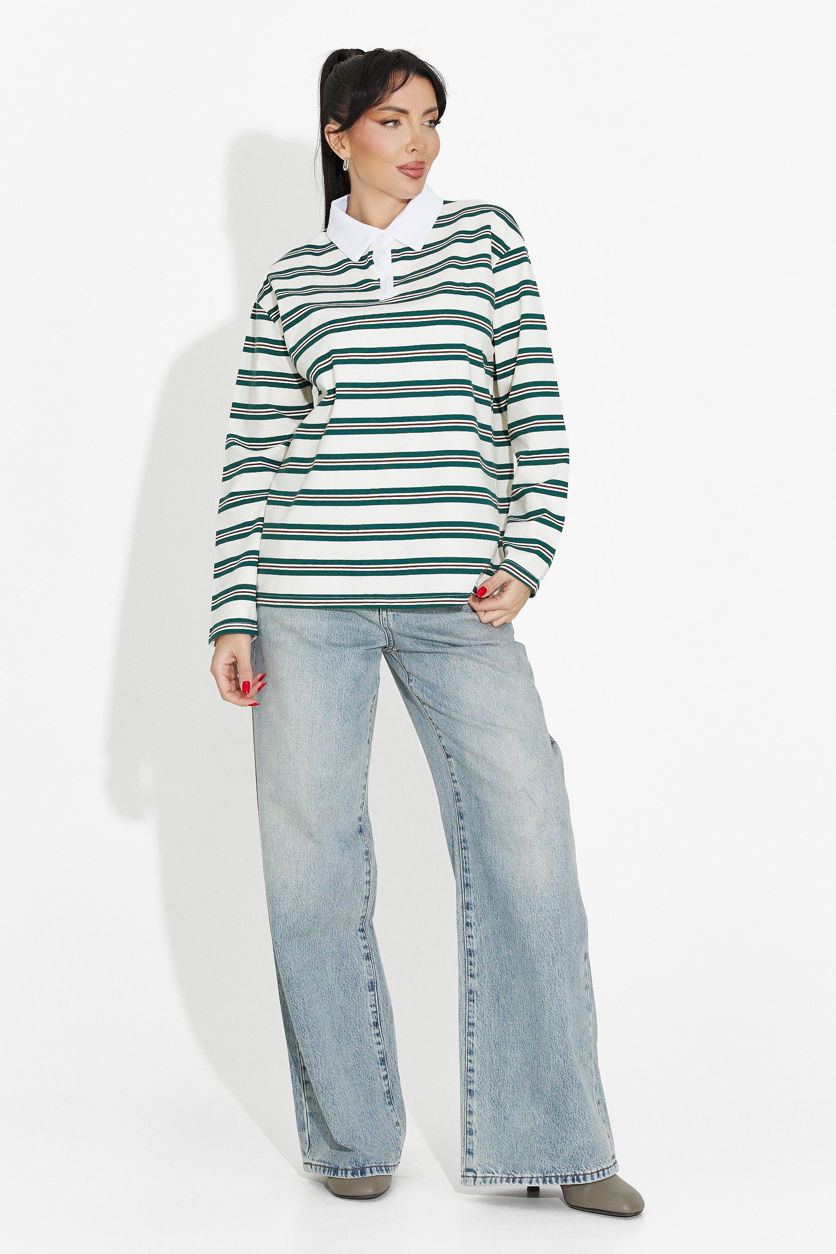 Swobodna beżowa bluzka damska Paloma Bogas