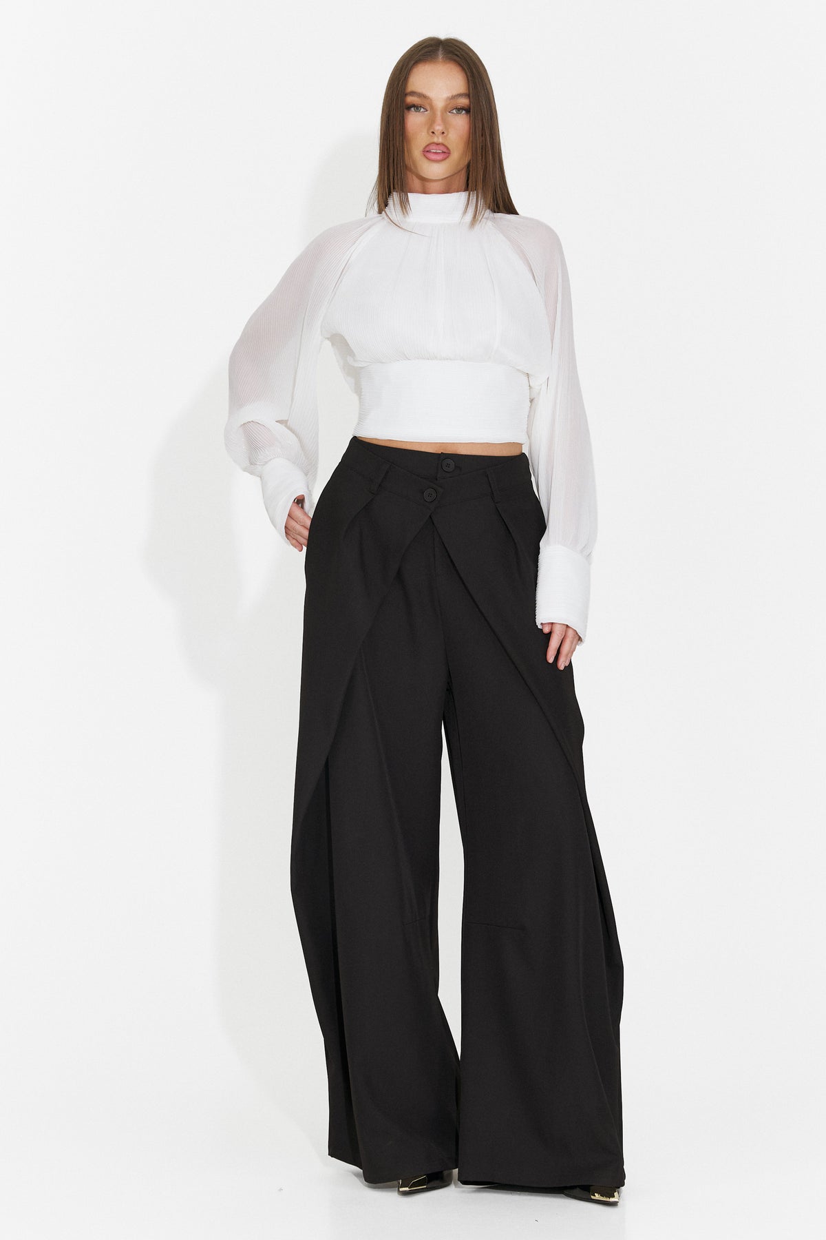 Bluza eleganta alba Zvauiza Bogas