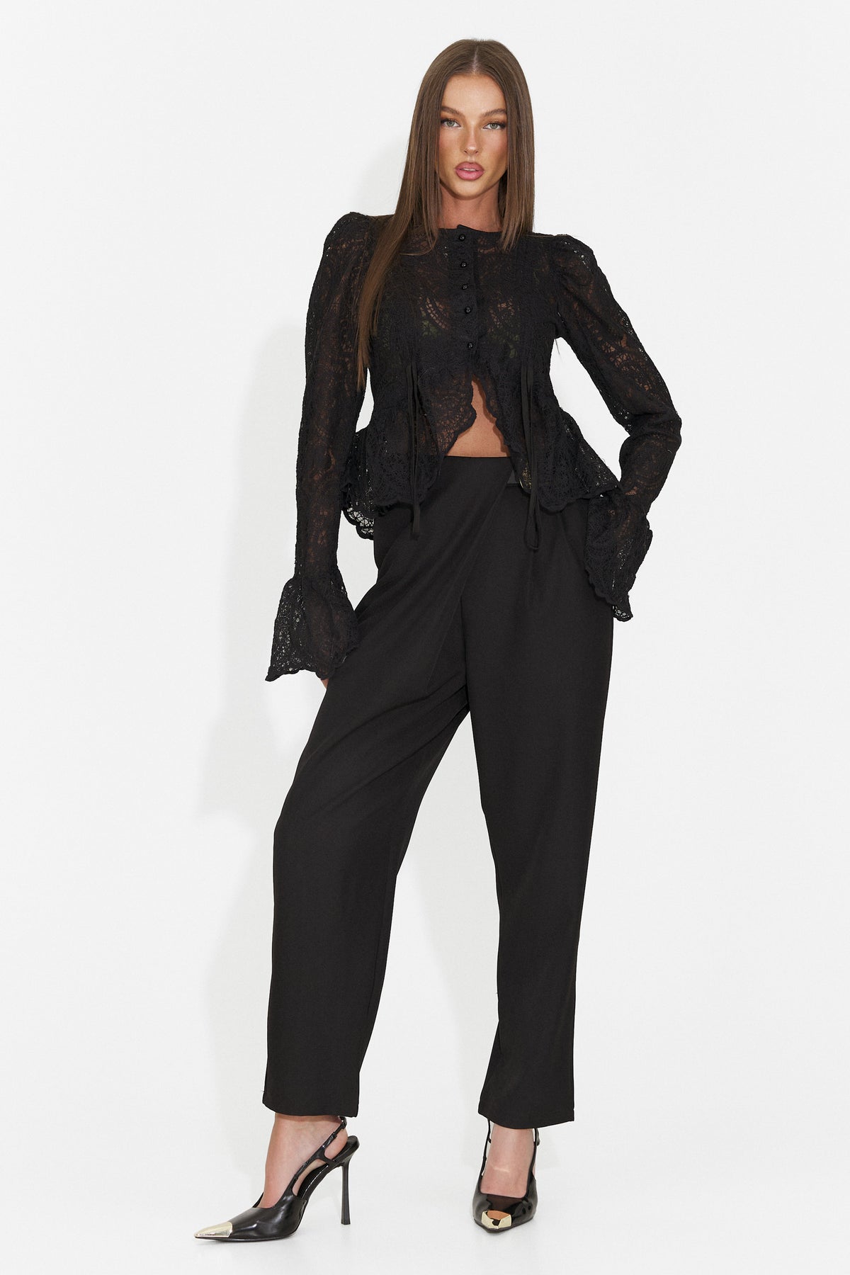Bluza eleganta neagra Pamniesia Bogas