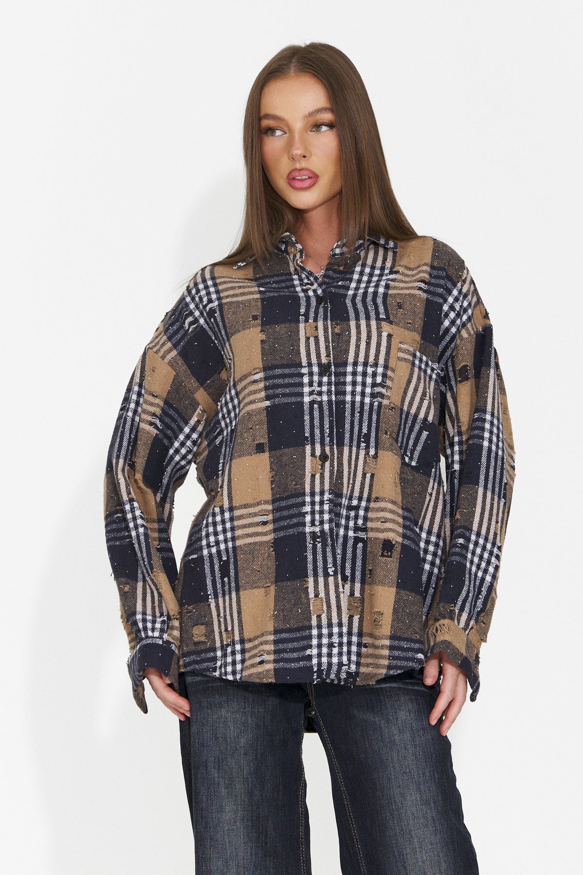 Camasa casual bleumarin Chivaeza Bogas