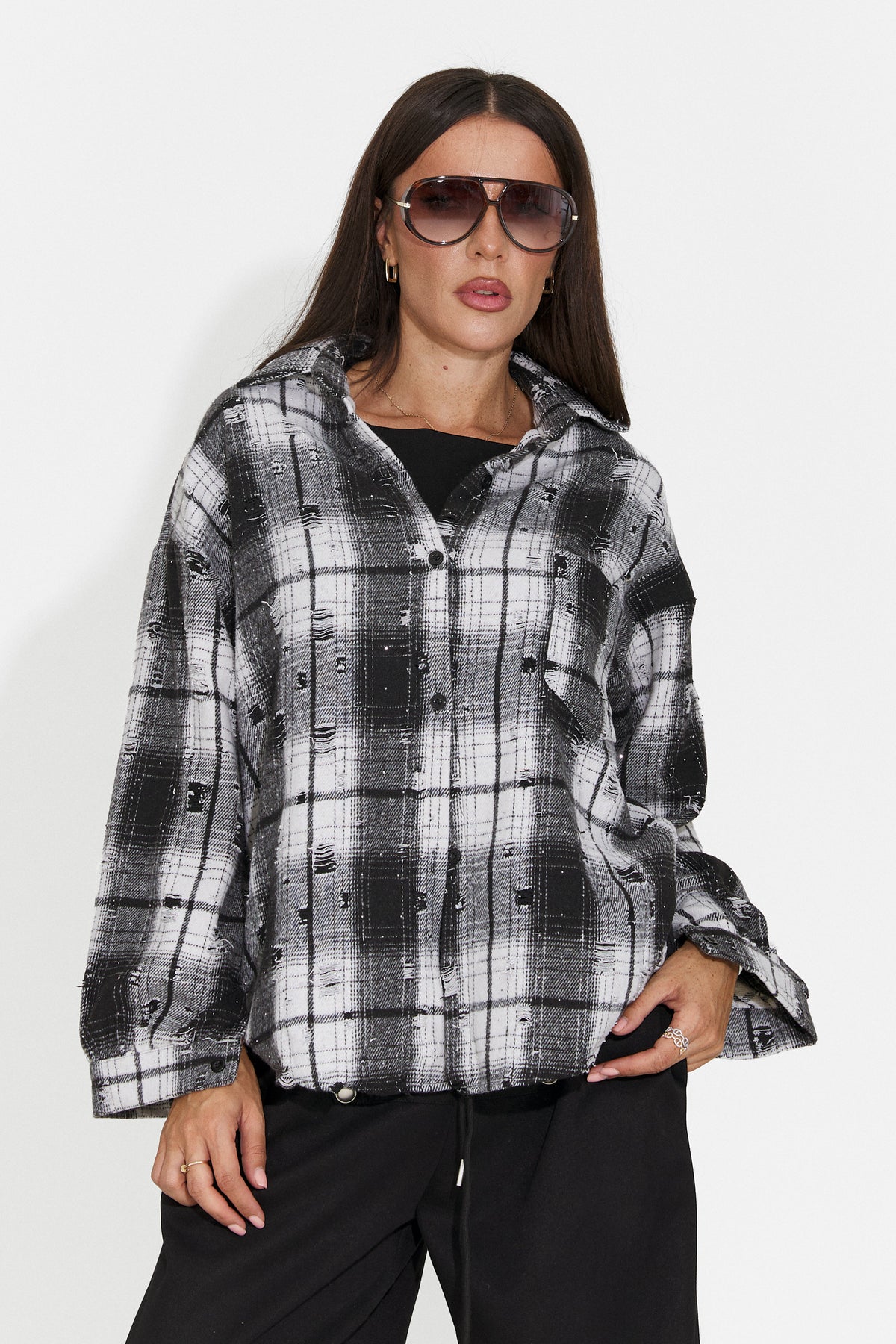 Camasa casual neagra Chivaeza Bogas