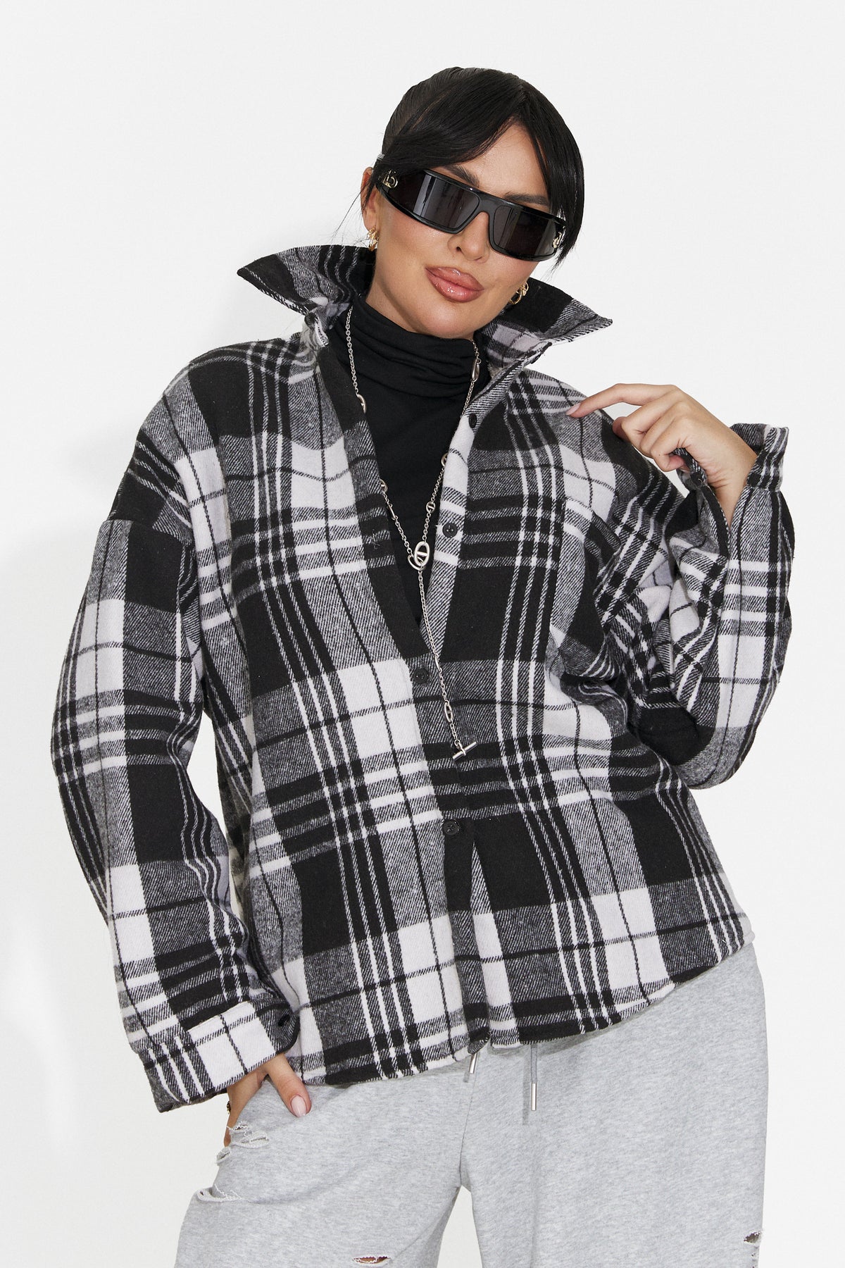 Camasa casual neagra Jesitova Bogas