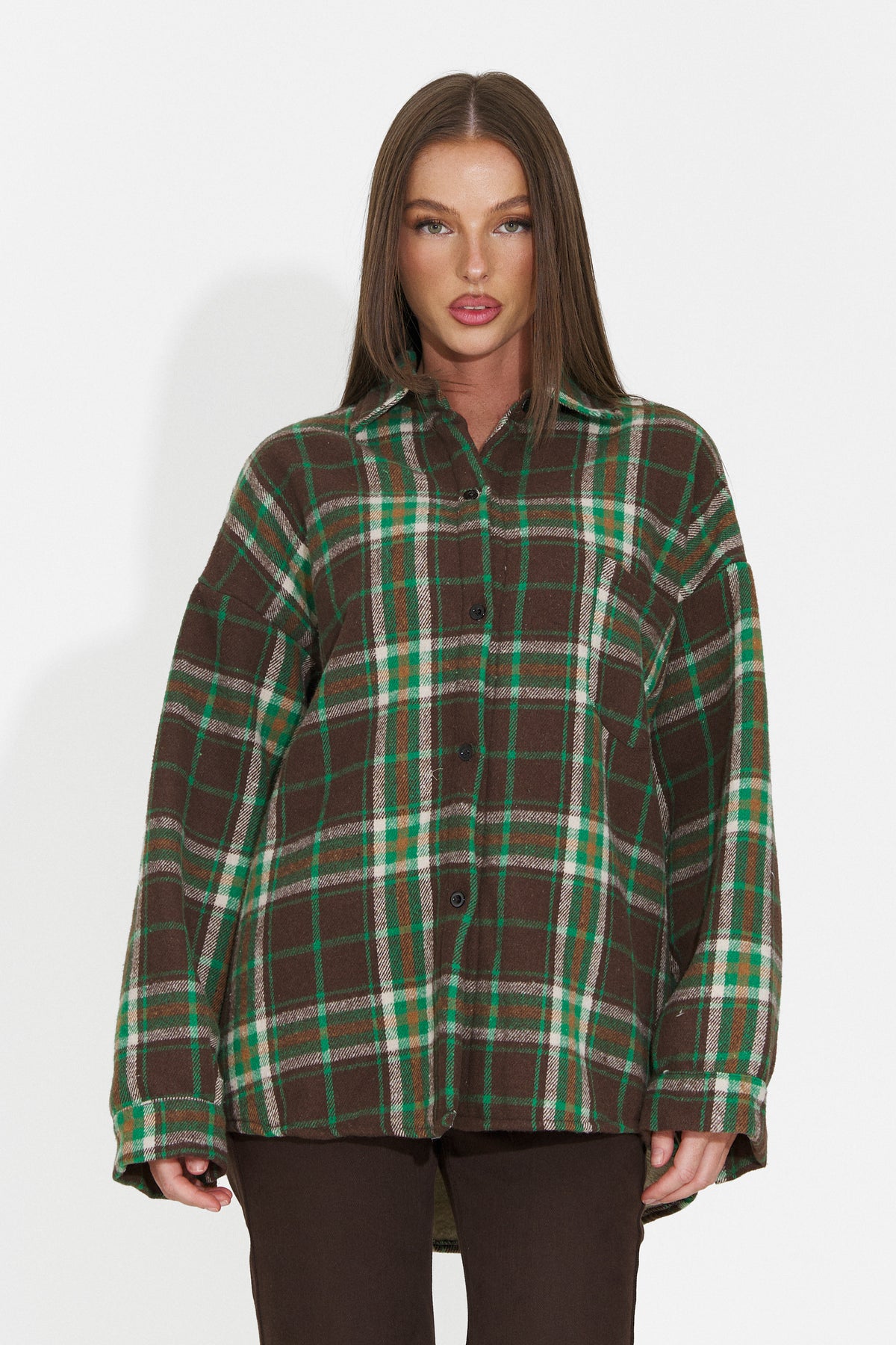 Camasa casual verde Jesitova Bogas