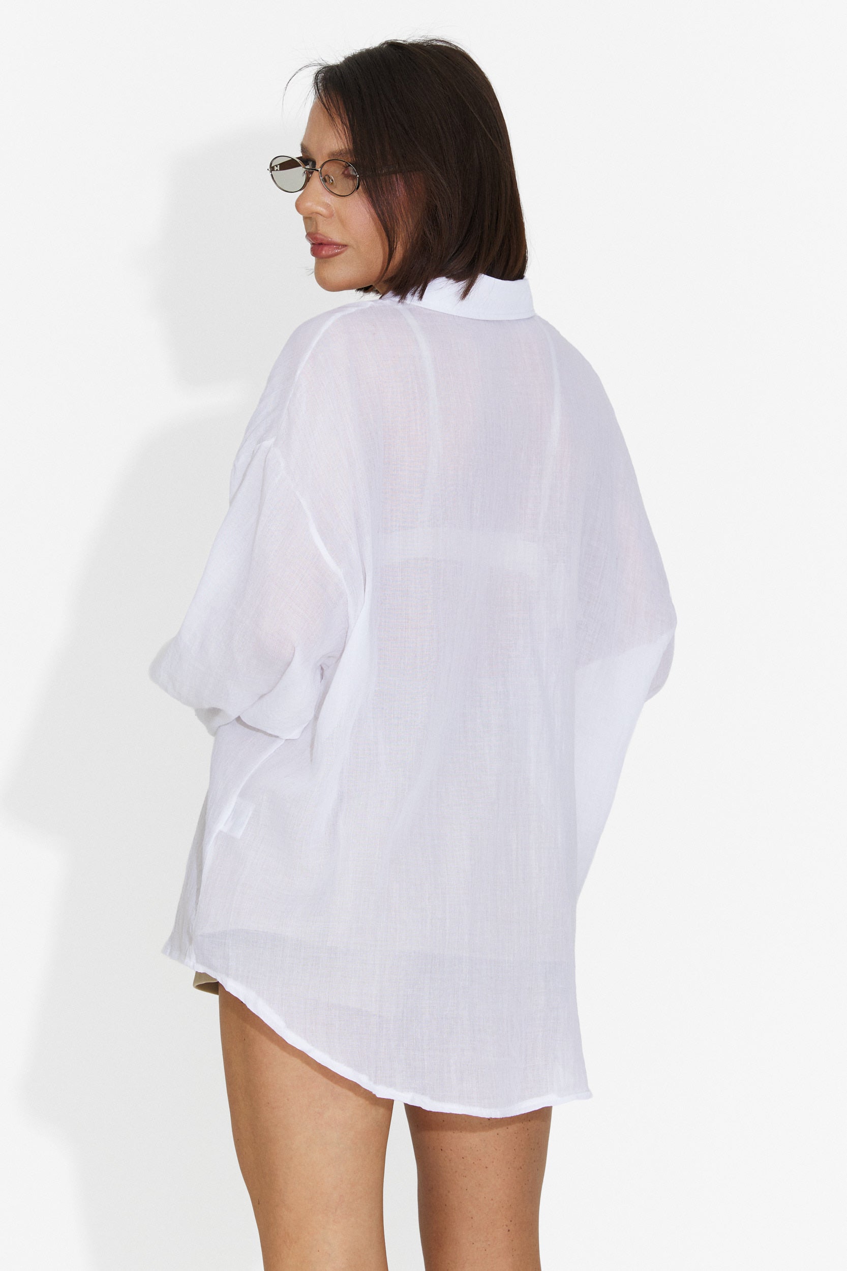 Camasa dama casual alba Gaynelia Bogas