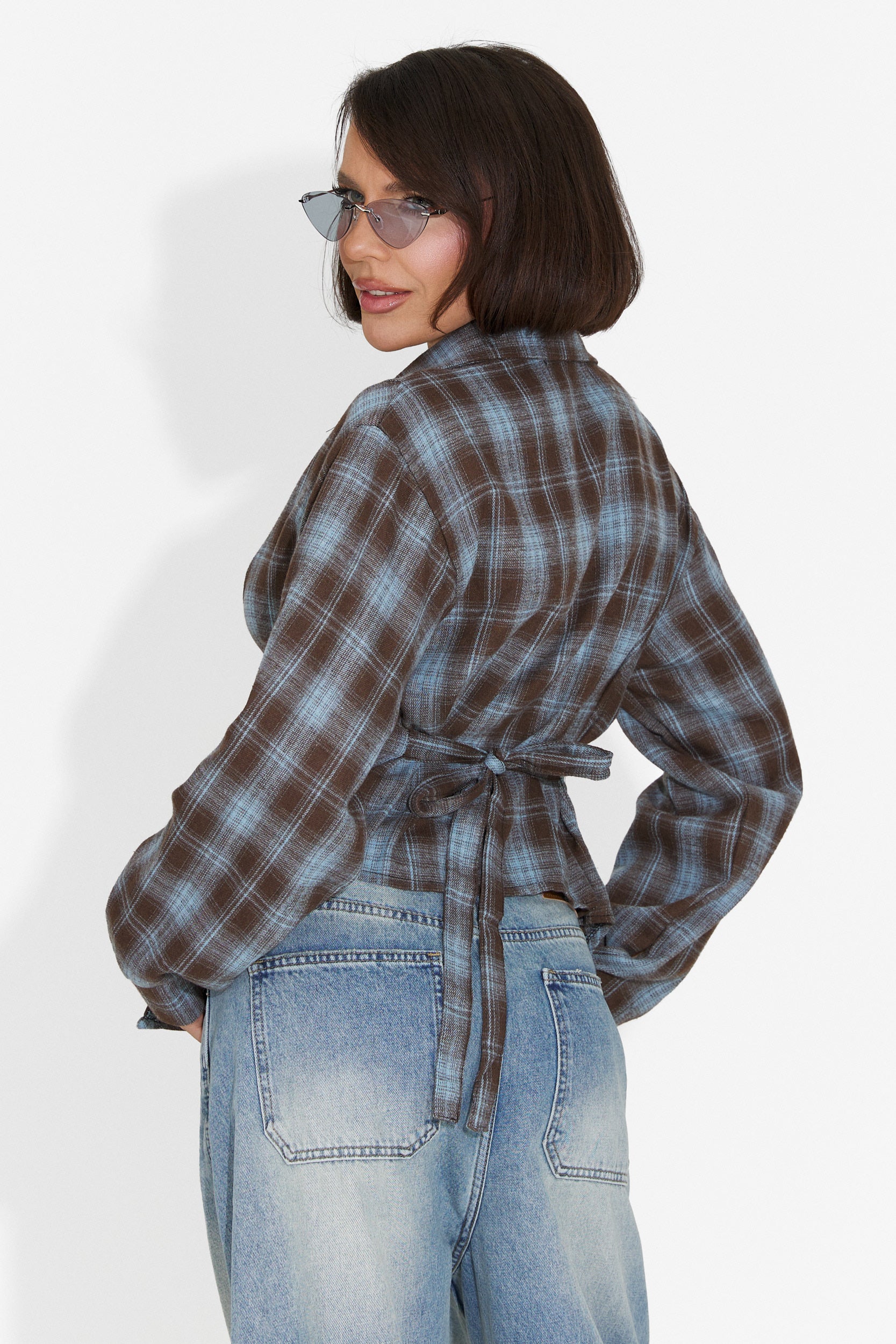 Camasa dama casual bleu Tamalia Bogas