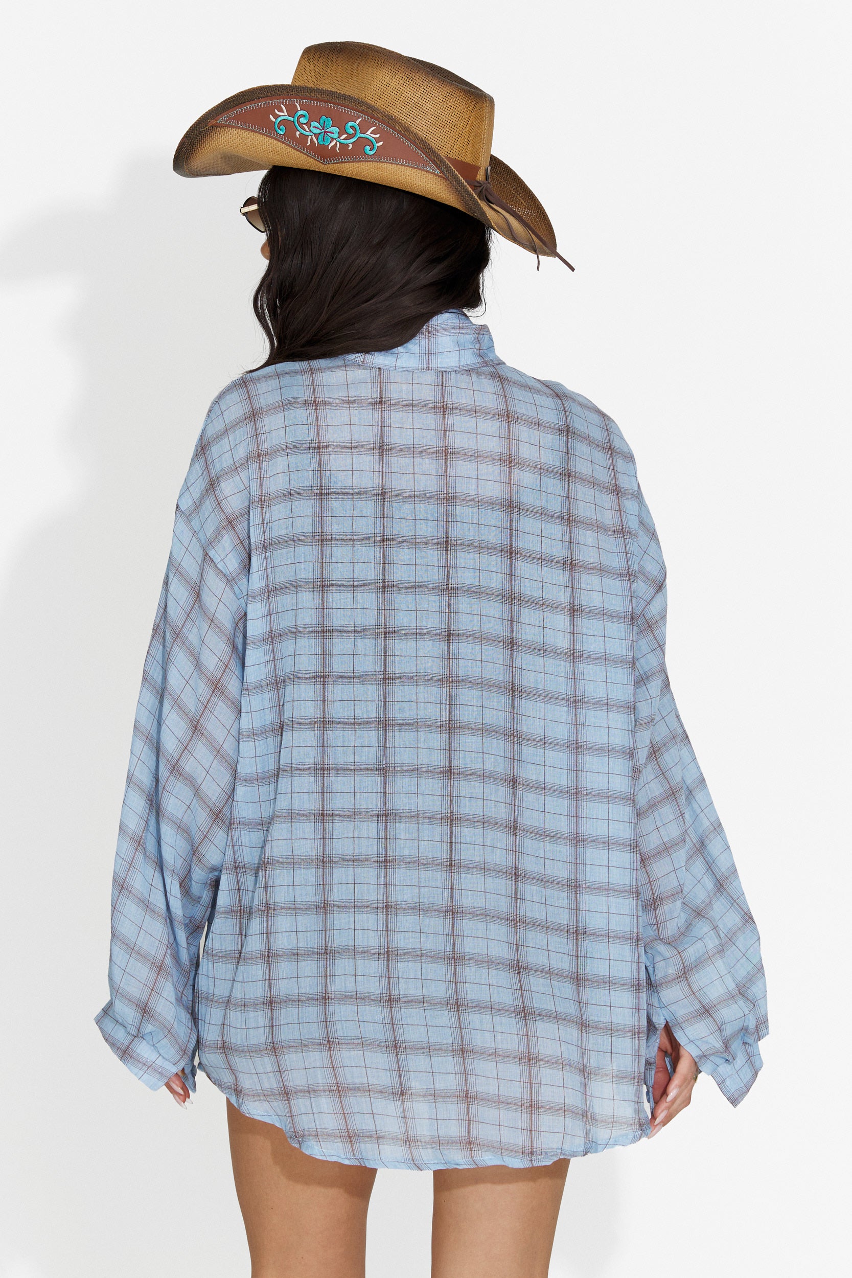 Camasa dama casual bleu Vanga Bogas