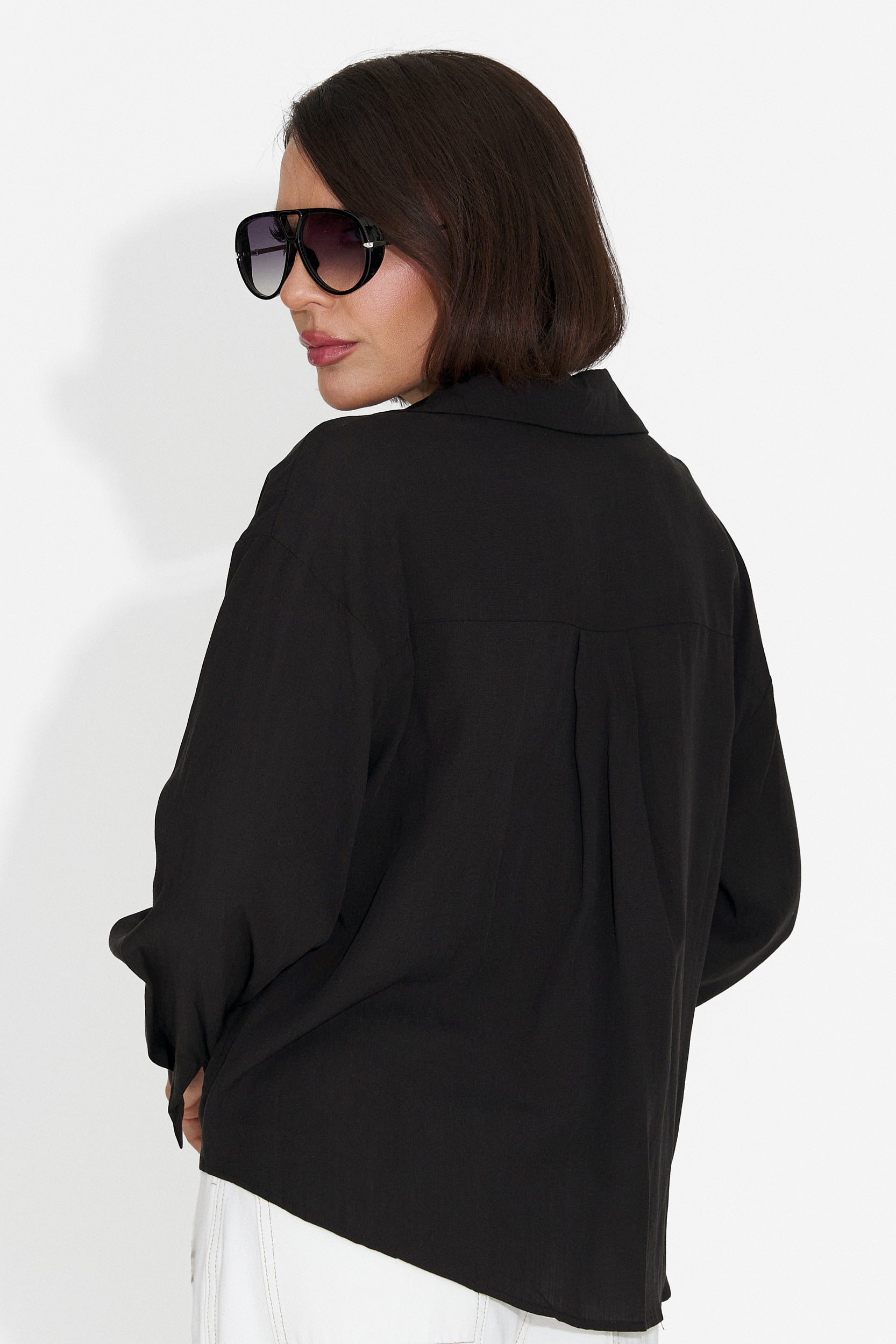 Camasa dama casual neagra Graphi Bogas