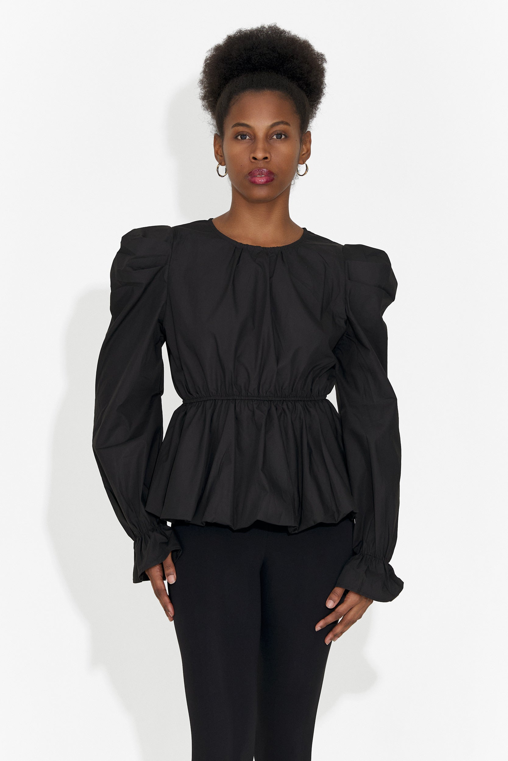 Elegancka Czarna Bluzka Damska Lindalia Bogas