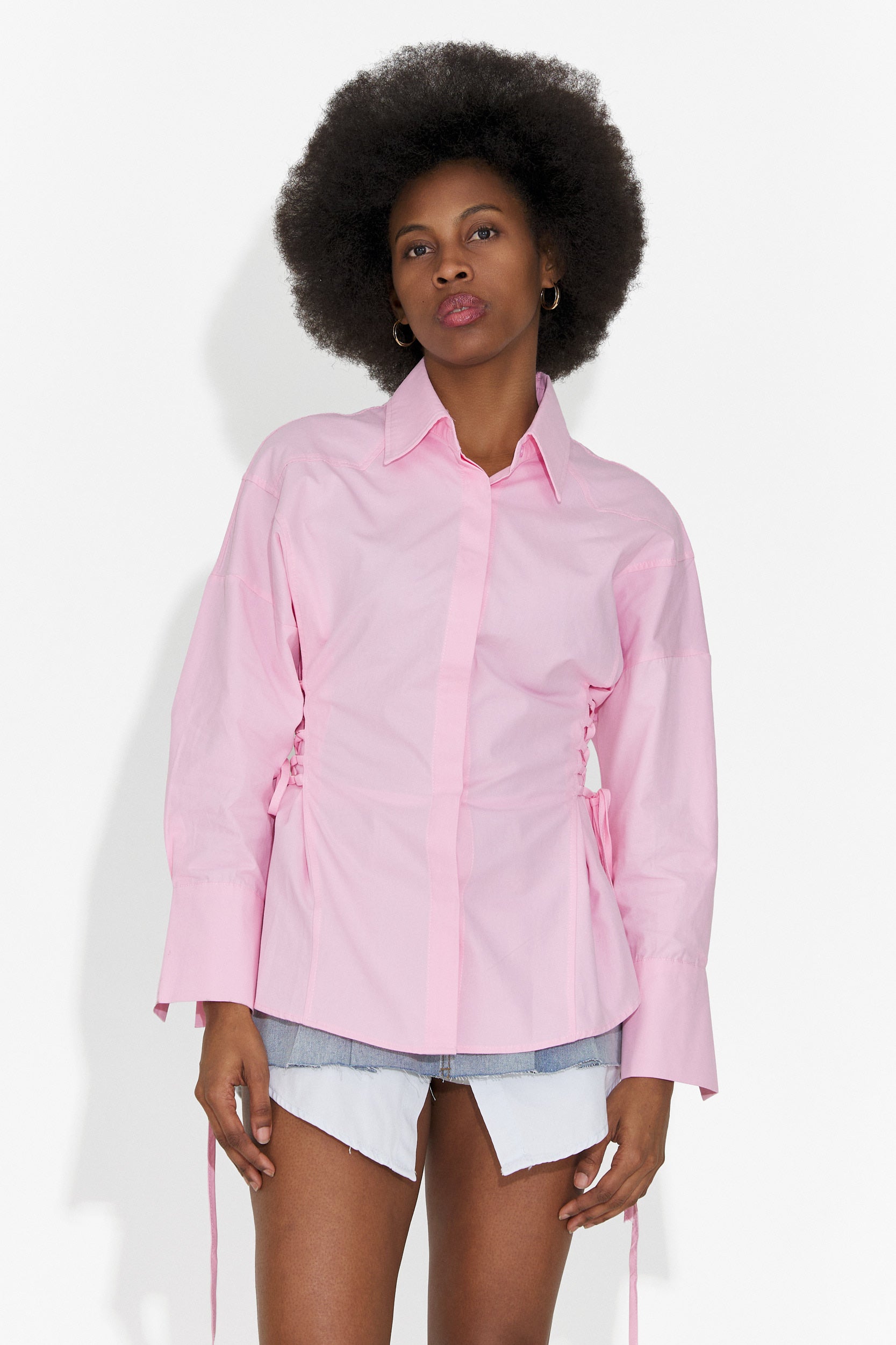 Elegancka różowa koszula damska Sivelia Bogas