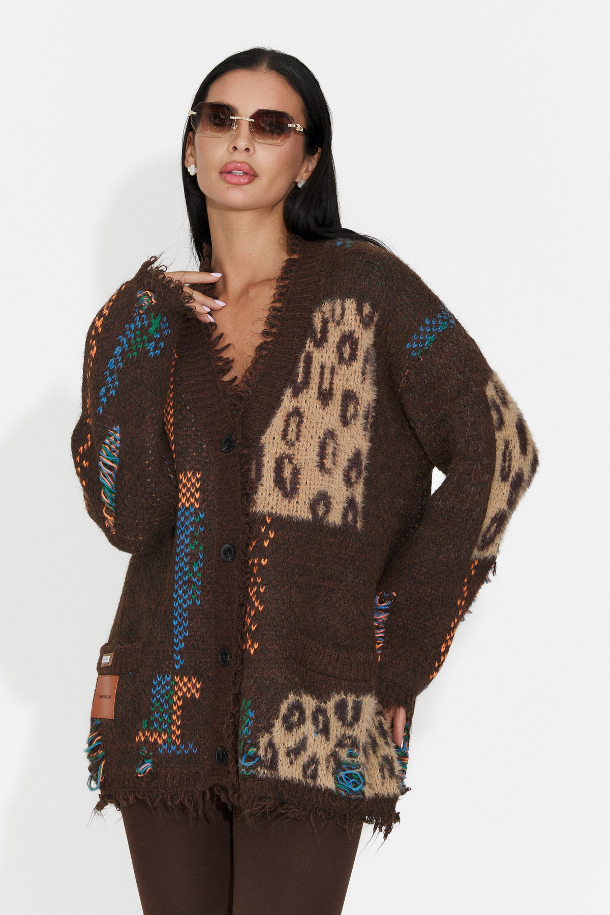 Cardigan casual maro Luneiola Bogas