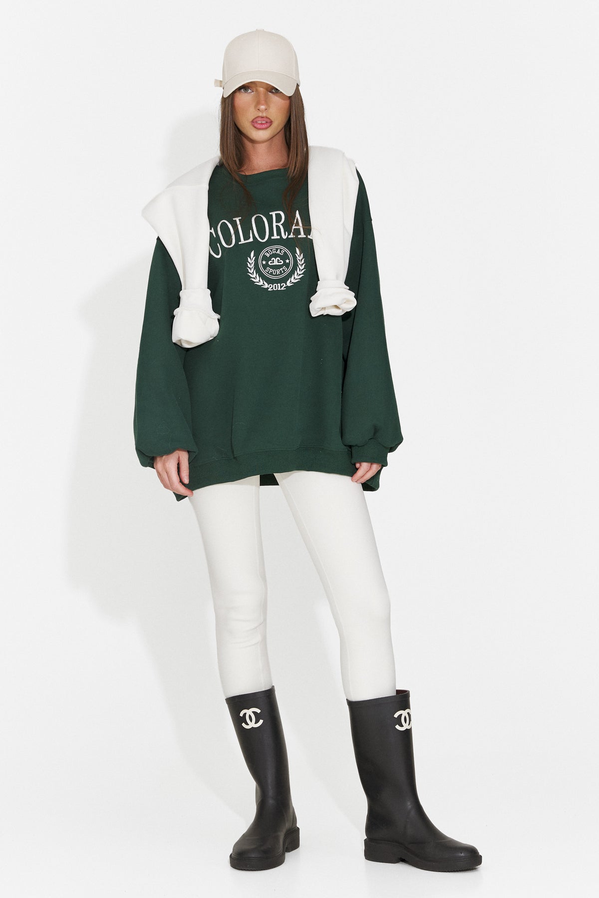 Colanti casual crem Crunivila Bogas