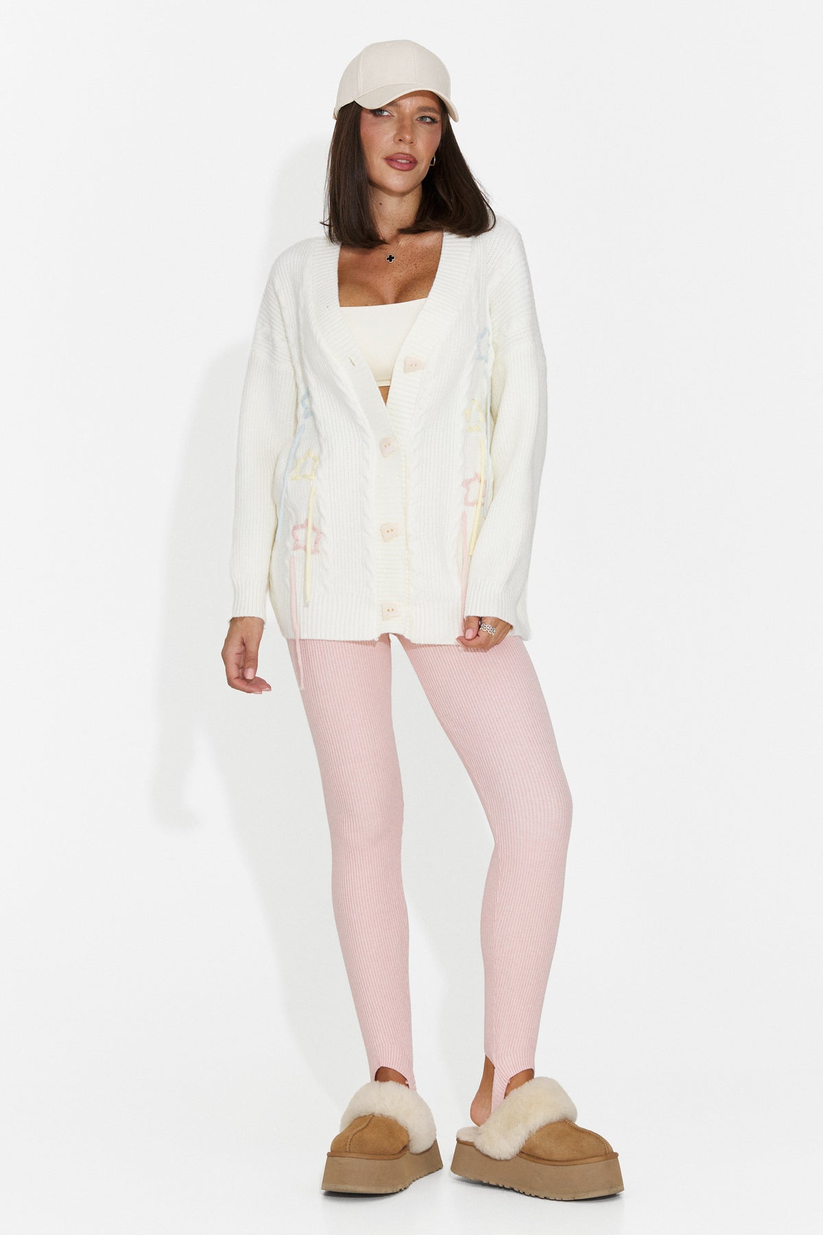 Colanti casual roz Travinoria Bogas