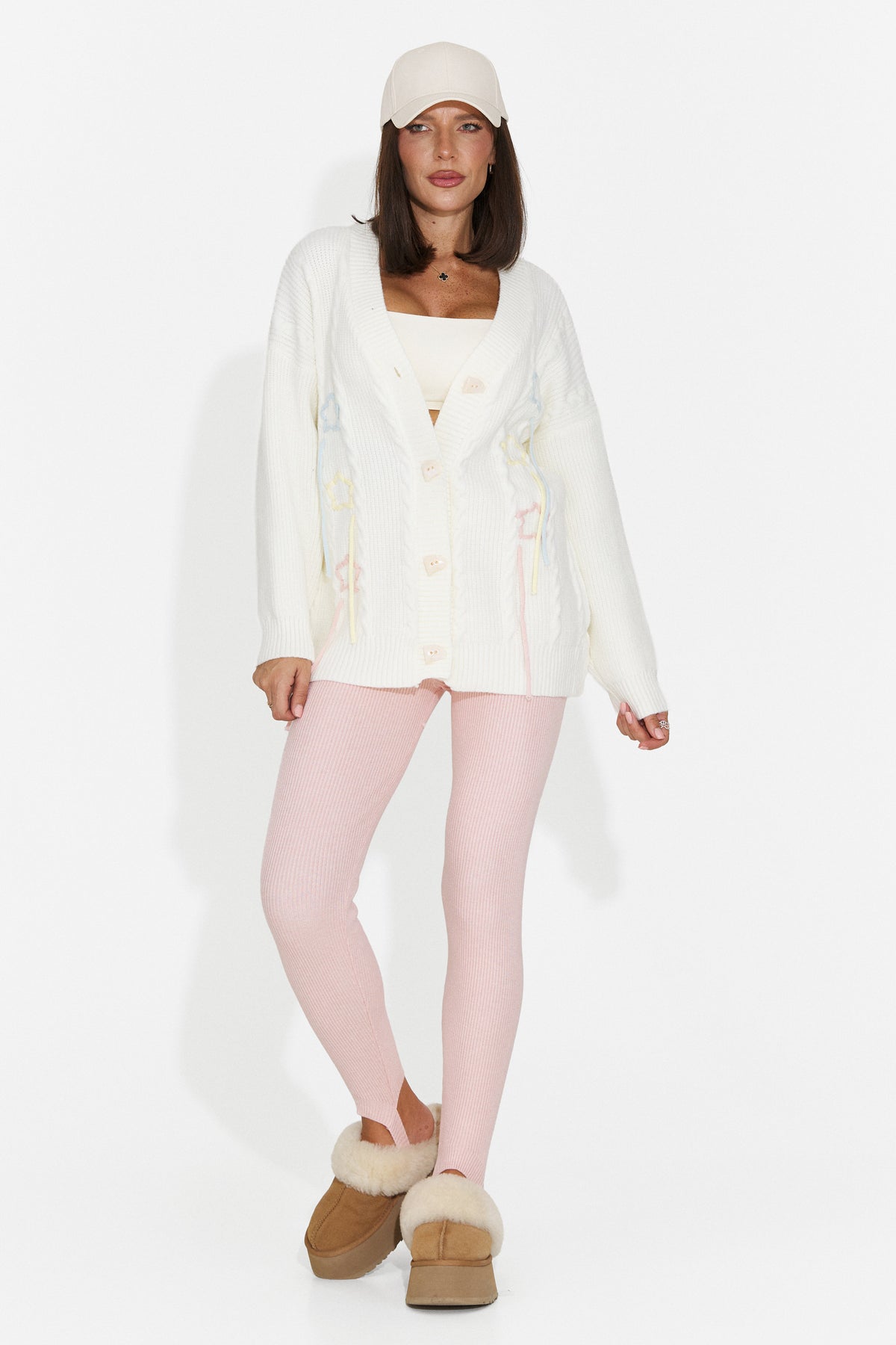 Colanti casual roz Travinoria Bogas