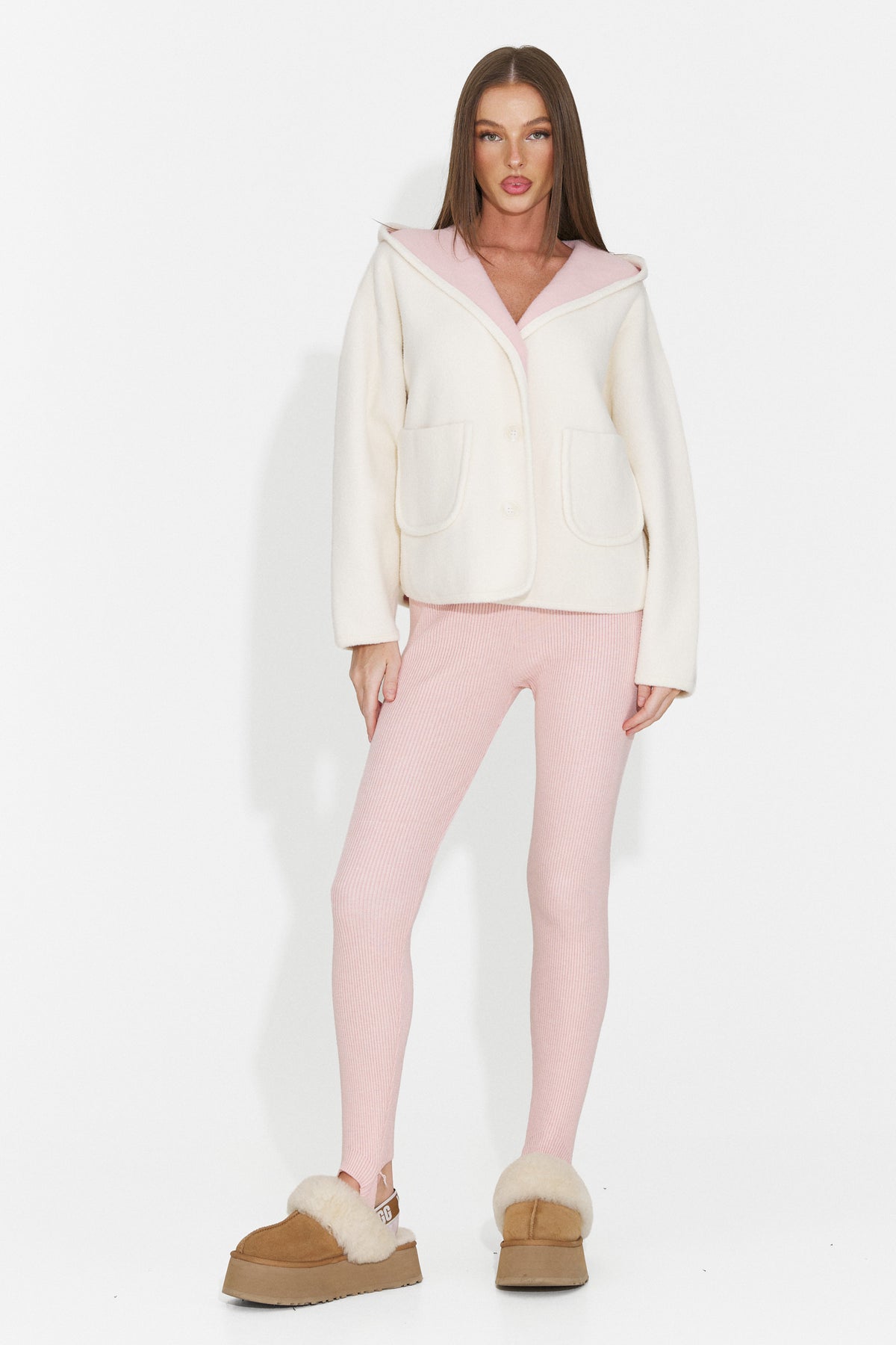 Colanti casual roz Travinoria Bogas