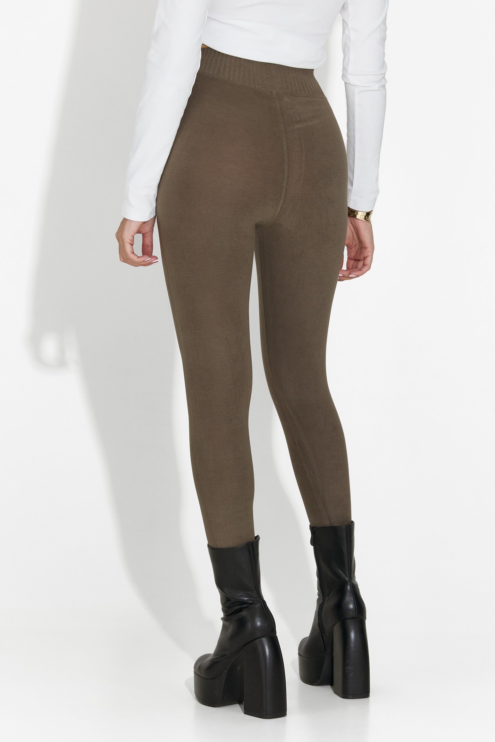 Otalira Bogas Comfortlux Khaki Legginsy dla Kobiet