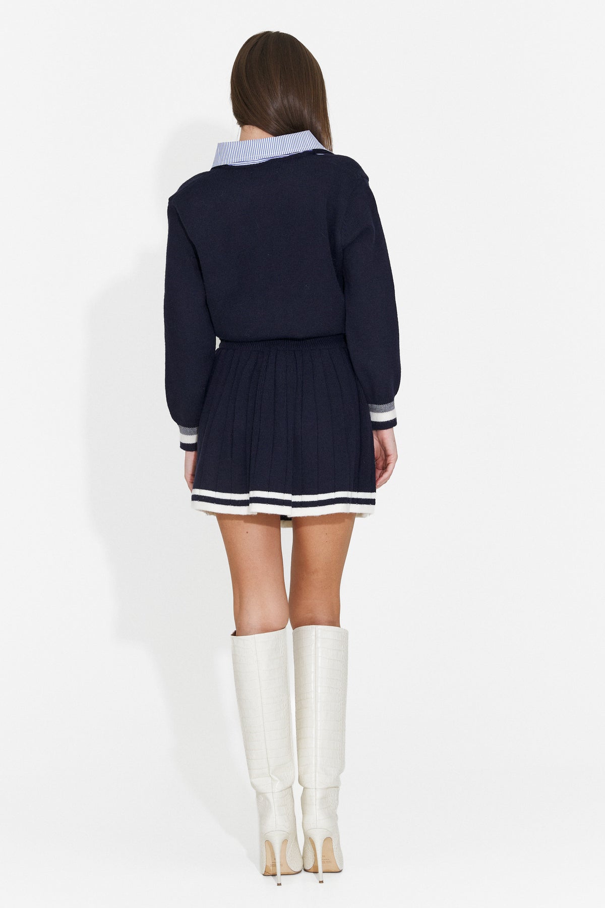 Compleu casual bleumarin Glvioura Bogas