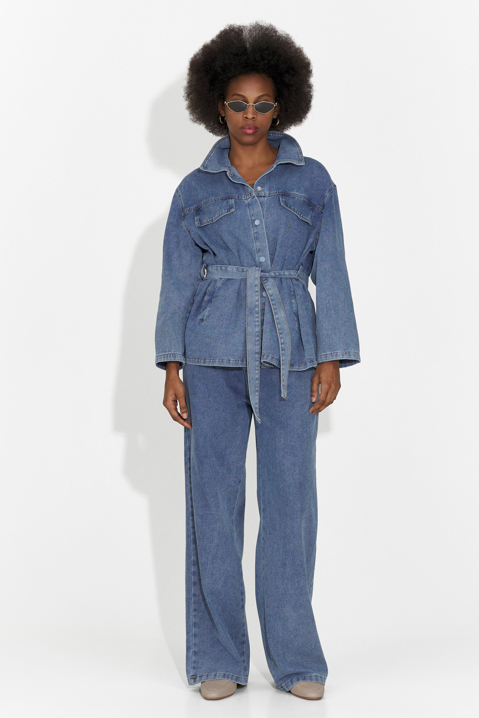 Nieformalny Niebieski Garnitur Damski Isabele Bogas