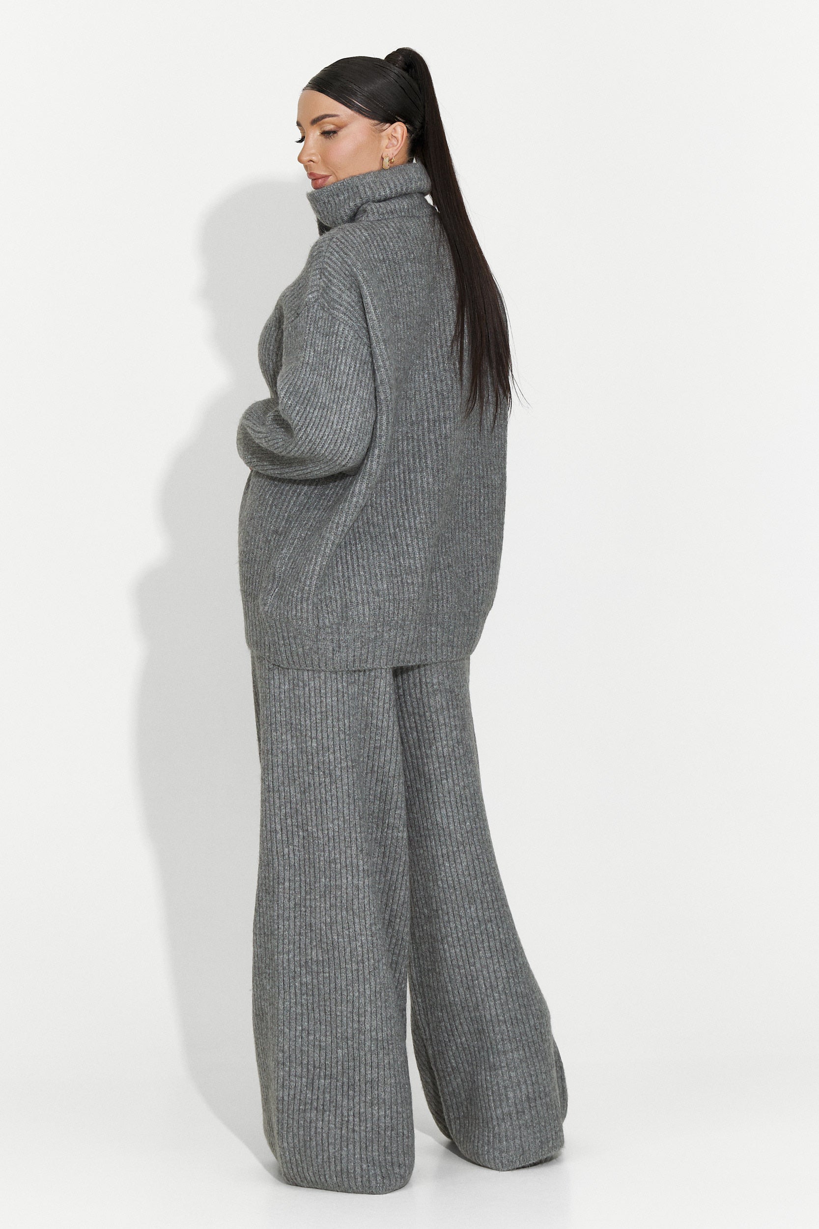 Codzienny Szary Garnitur Damski Verlia Bogas