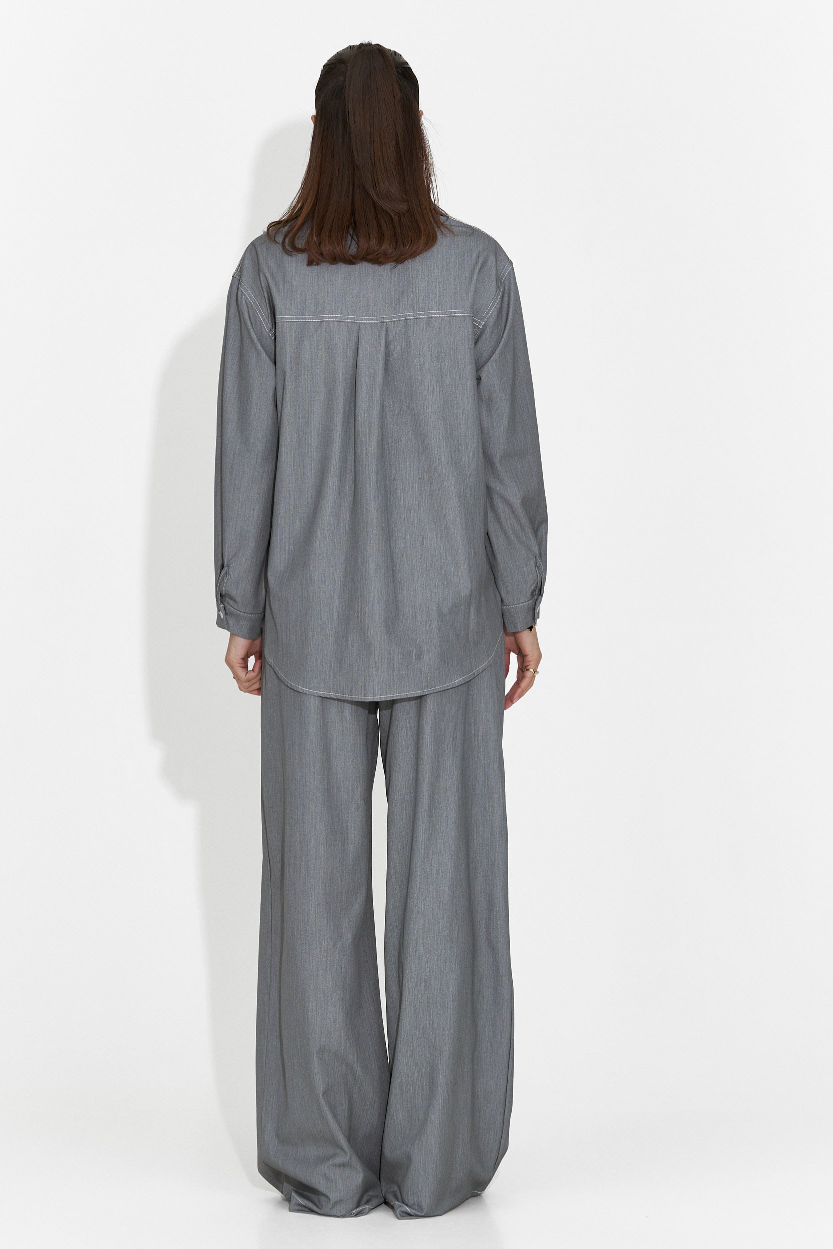 Zunaira Bogas Casualny Szary Garnitur Damski