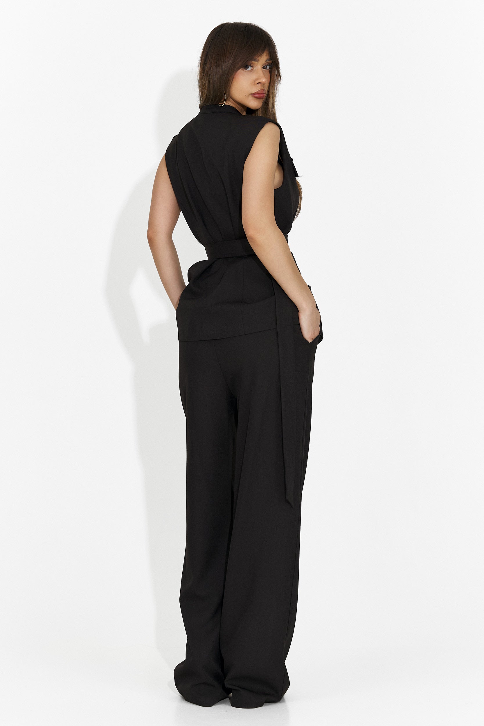 Kamizelka damski garnitur Lafora Bogas + czarne spodnie