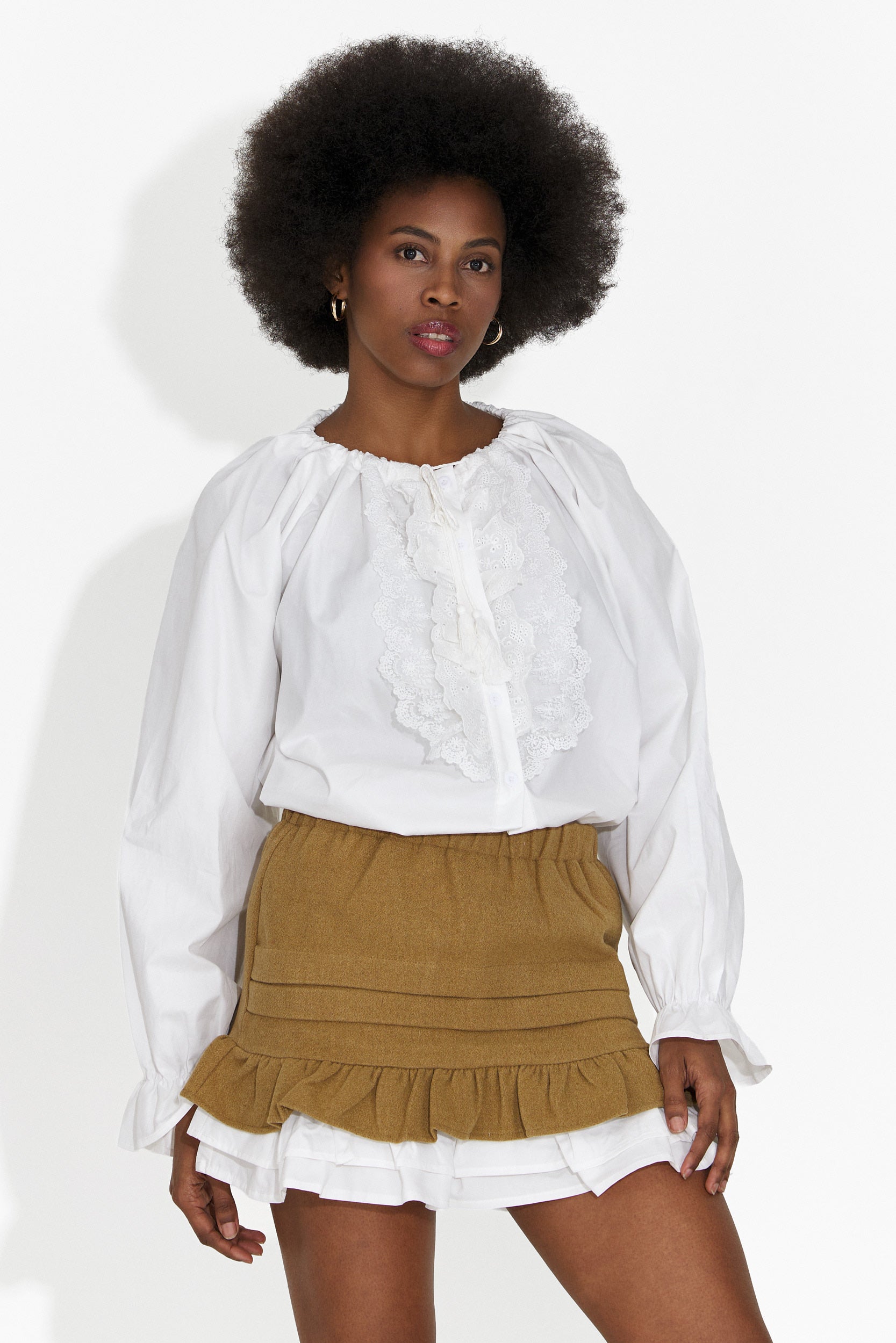 Helenia Bogas Casualna Brązowa Spódnica dla Kobiet