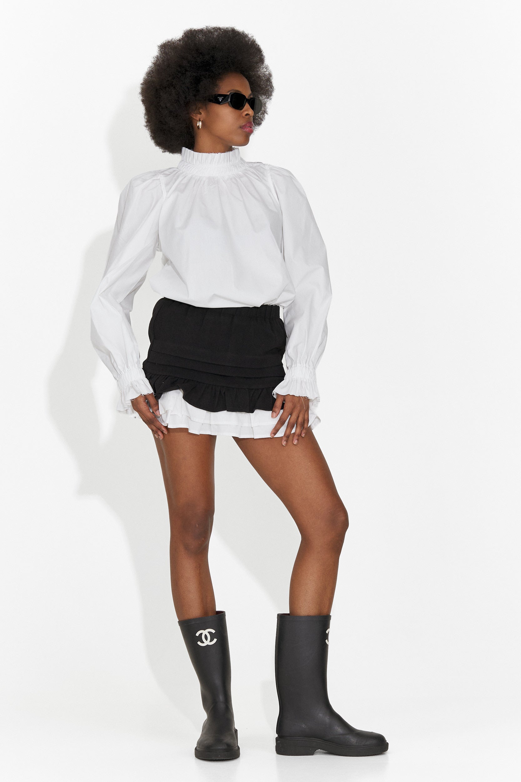 Czarna, codzienna spódnica dla kobiet Helenia Bogas