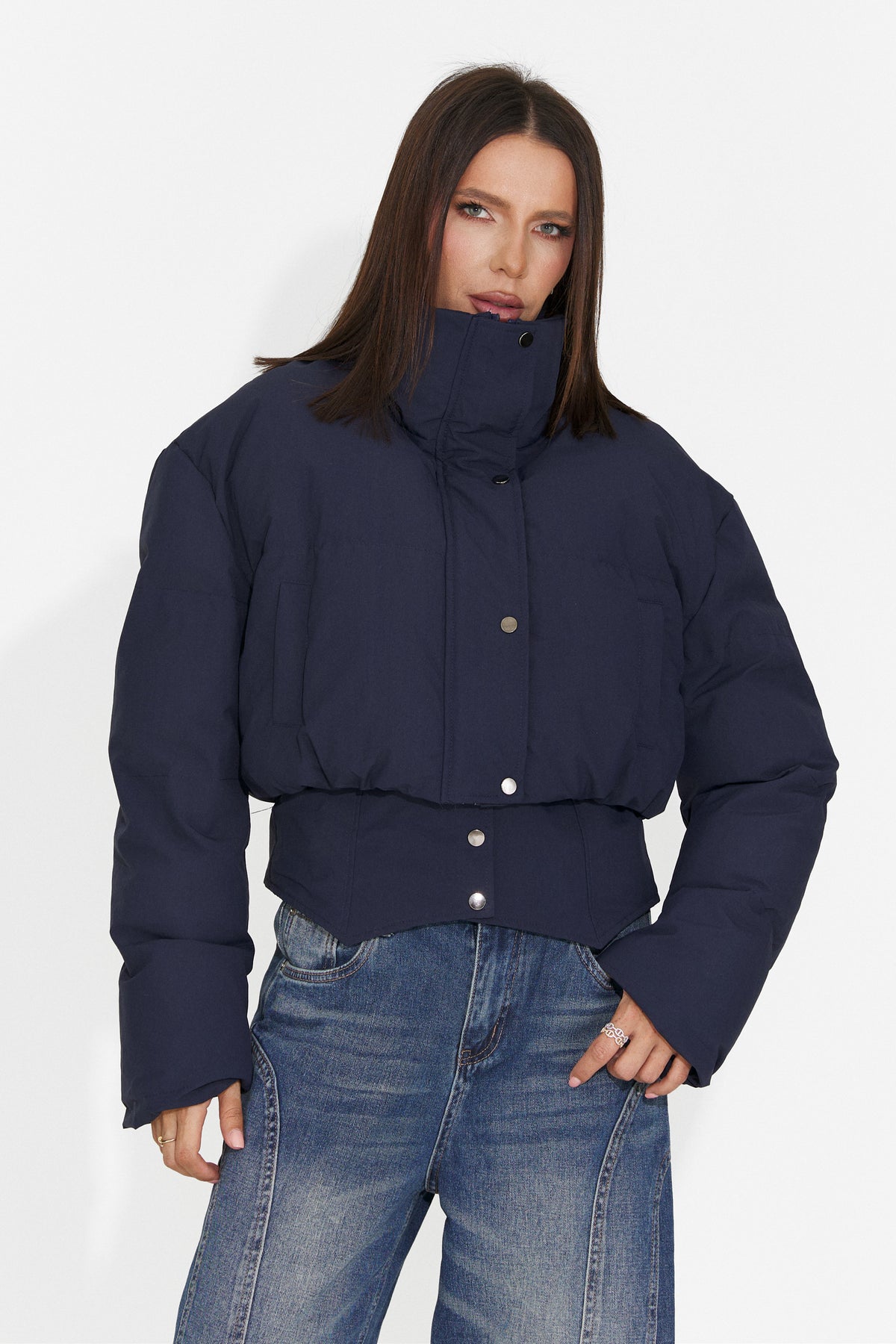 Geaca casual bleumarin Briouna Bogas