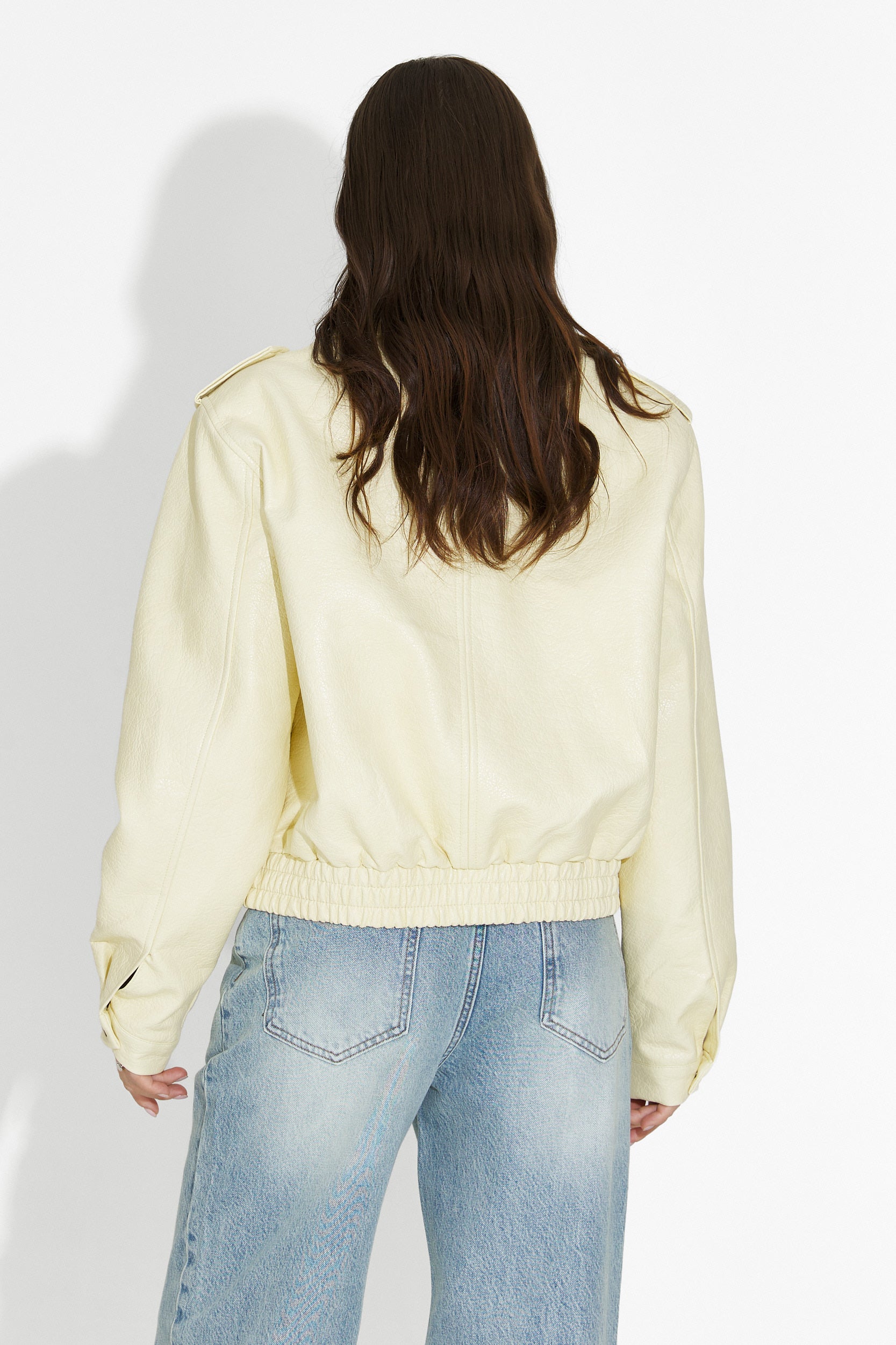 Lionia Bogas Casualowa Żółta Kurtka Damska