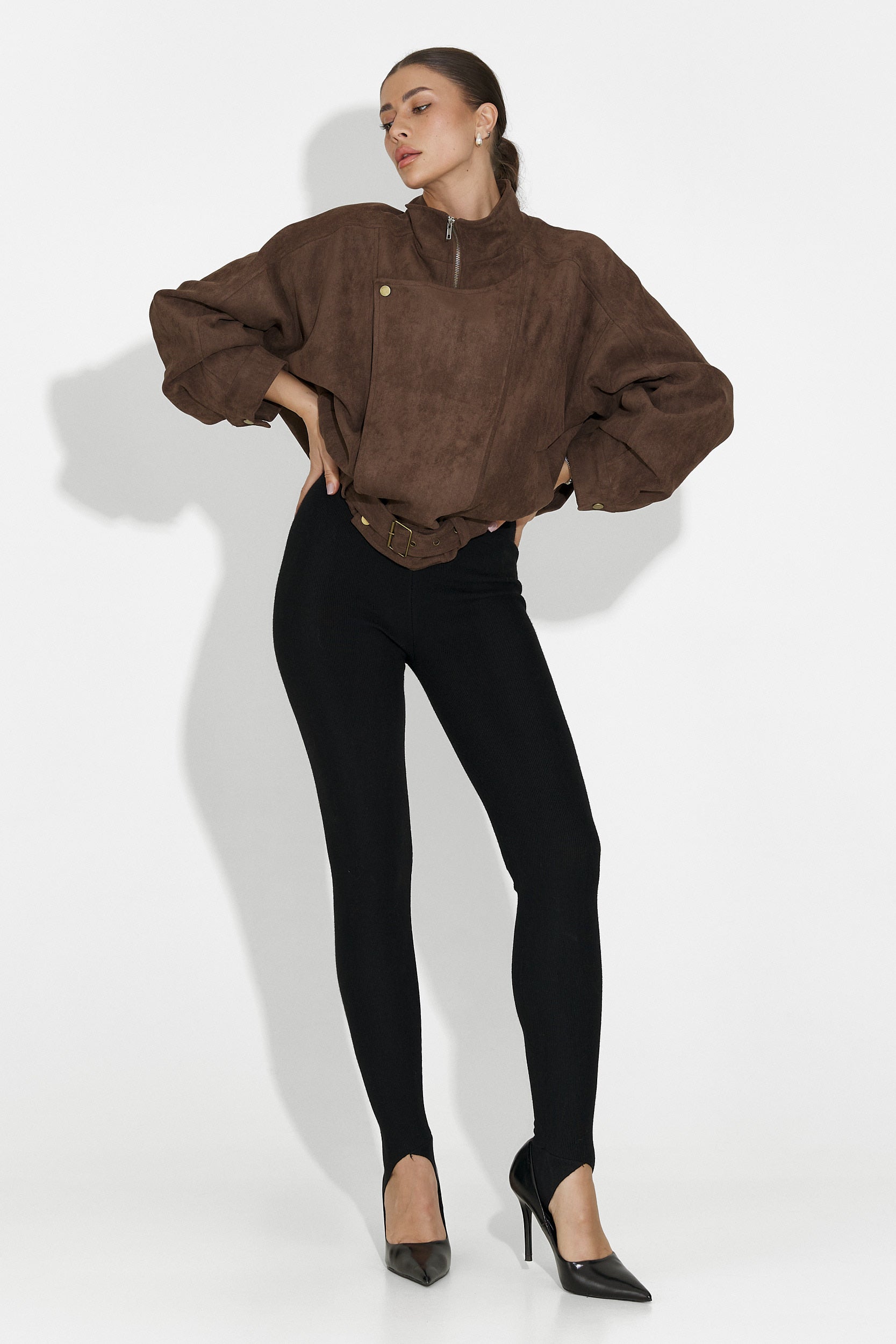 Codzienna Brązowa Kurtka Damska Ismoria Bogas