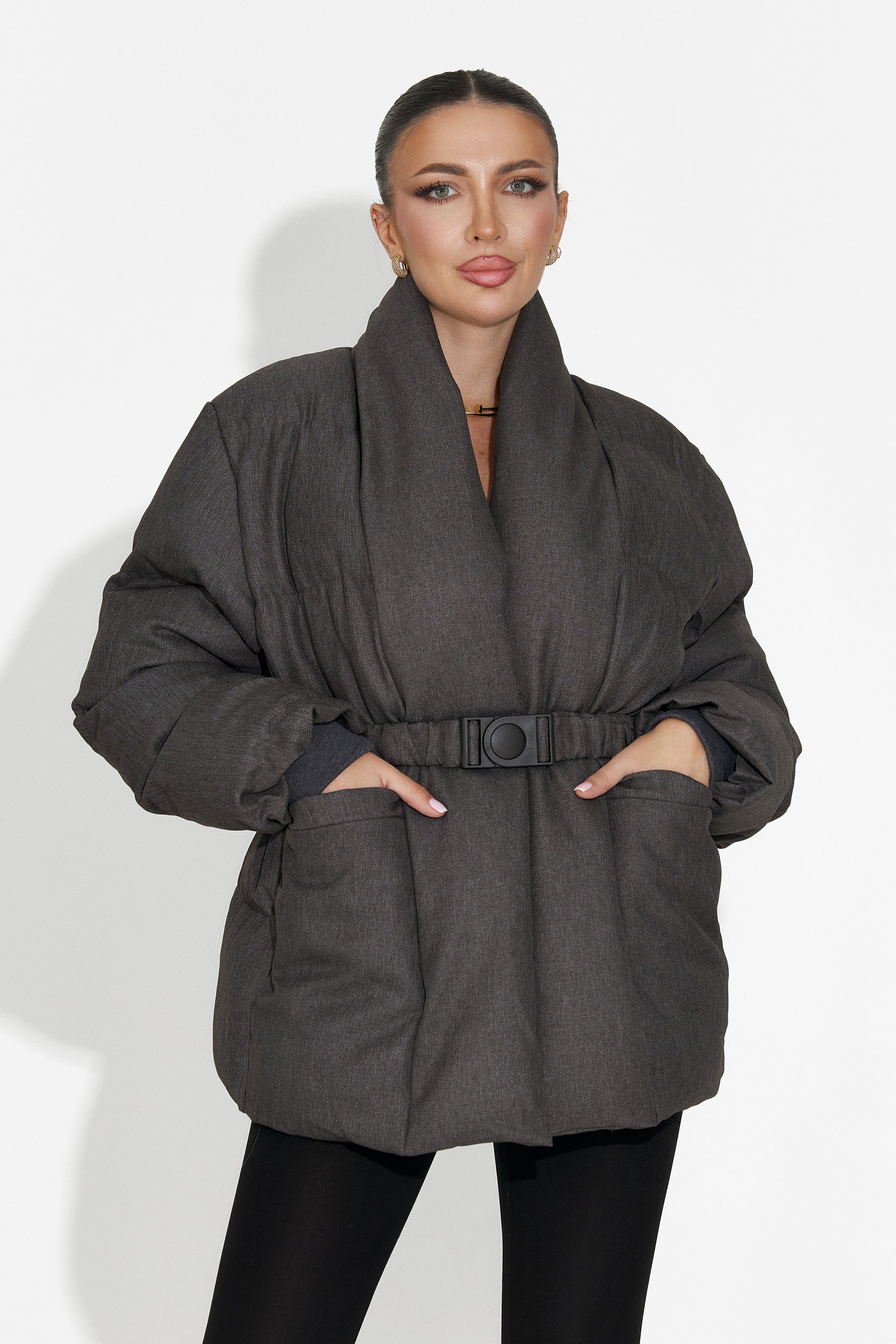 Szara kurtka damska Kathea Bogas