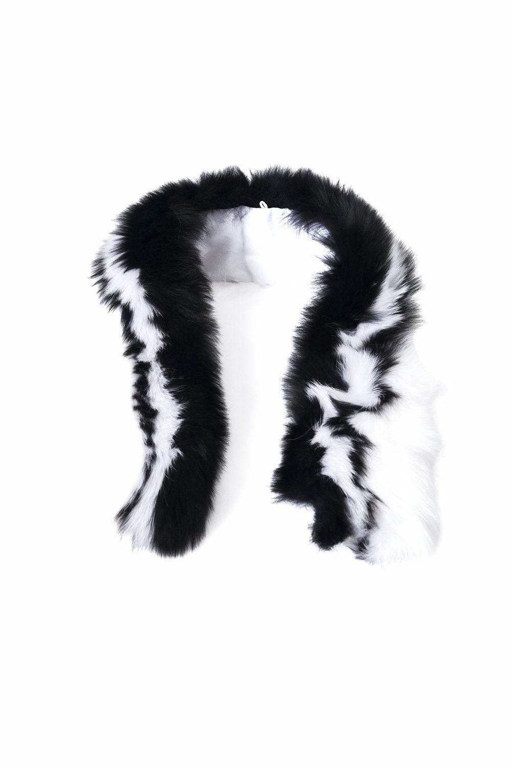 Biała naturalna skórzana peleryna damska Fezilia Bogas