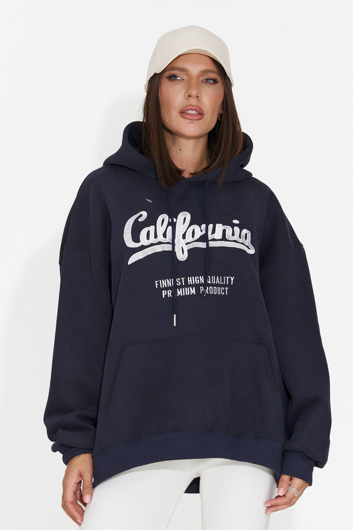 Hanorac casual bleumarin Velzeisa Bogas