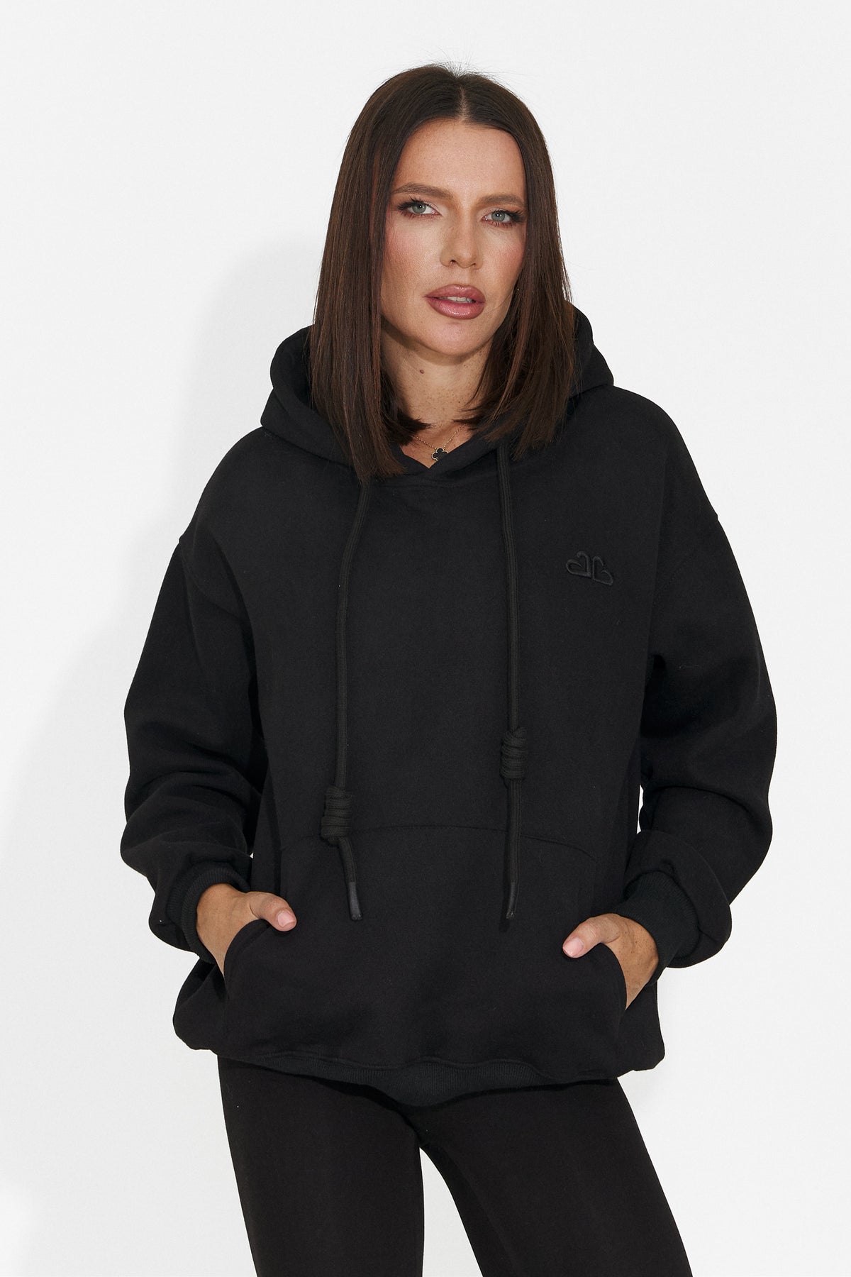 Hanorac casual negru Ciratonia Bogas