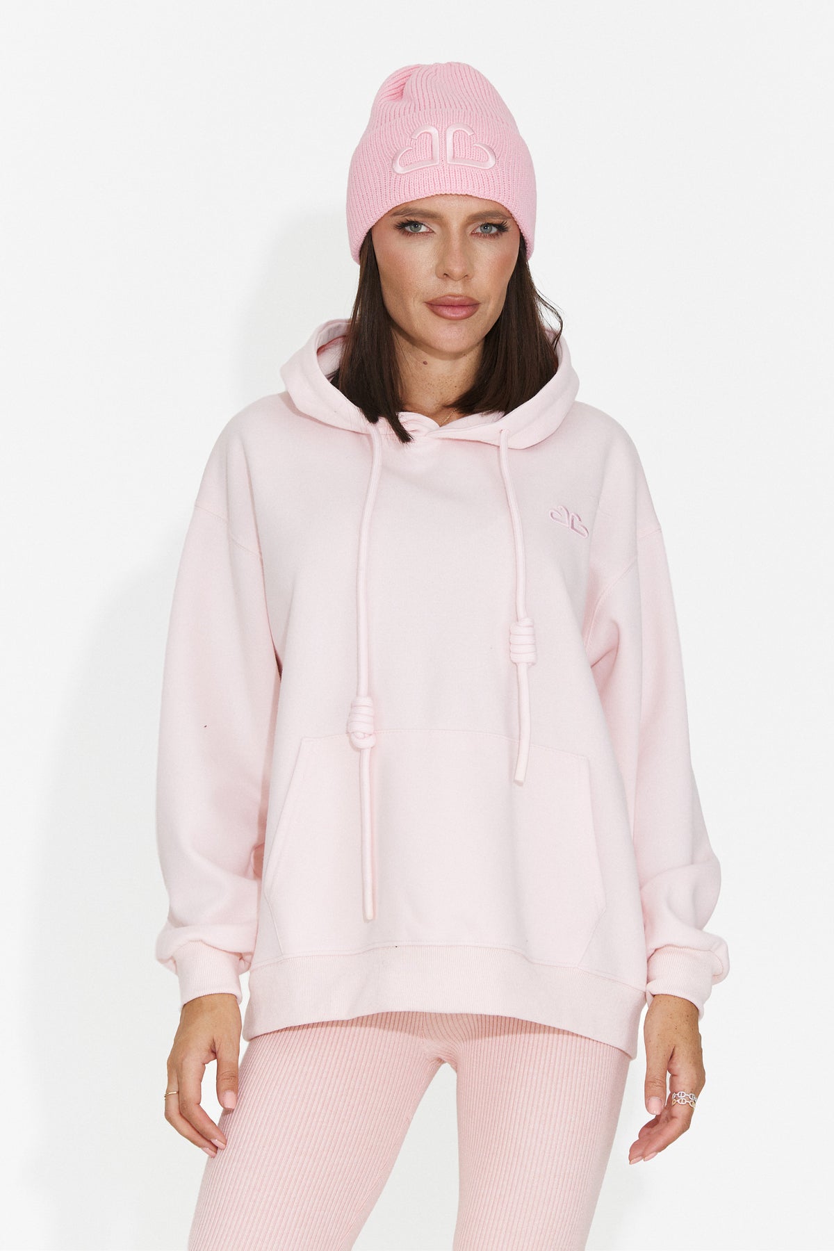 Hanorac casual roz Ciratonia Bogas